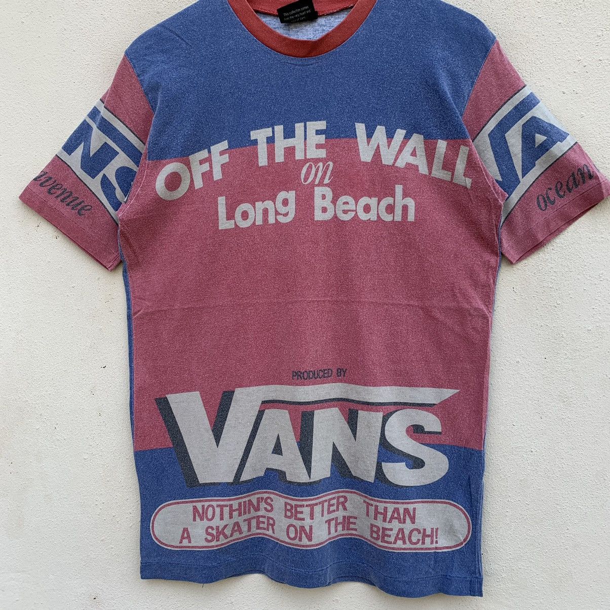 Vans × Vintage RARE‼️Vintage VANS OFF THE WALL USA FULLPRINT T-shirt Size US M / EU 48-50 / 2 - 5 Thumbnail