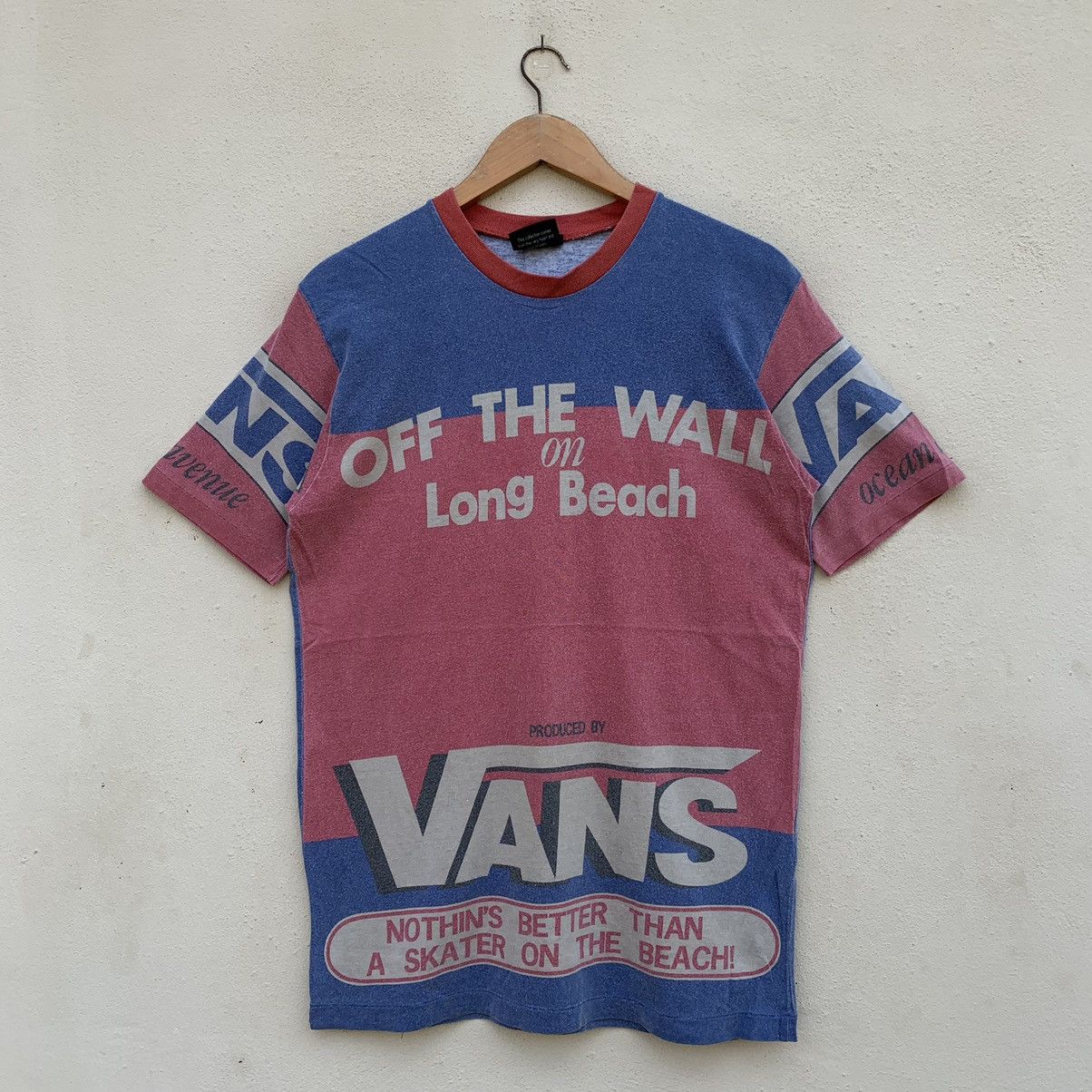Vans × Vintage RARE‼️Vintage VANS OFF THE WALL USA FULLPRINT T-shirt Size US M / EU 48-50 / 2 - 1 Thumbnail
