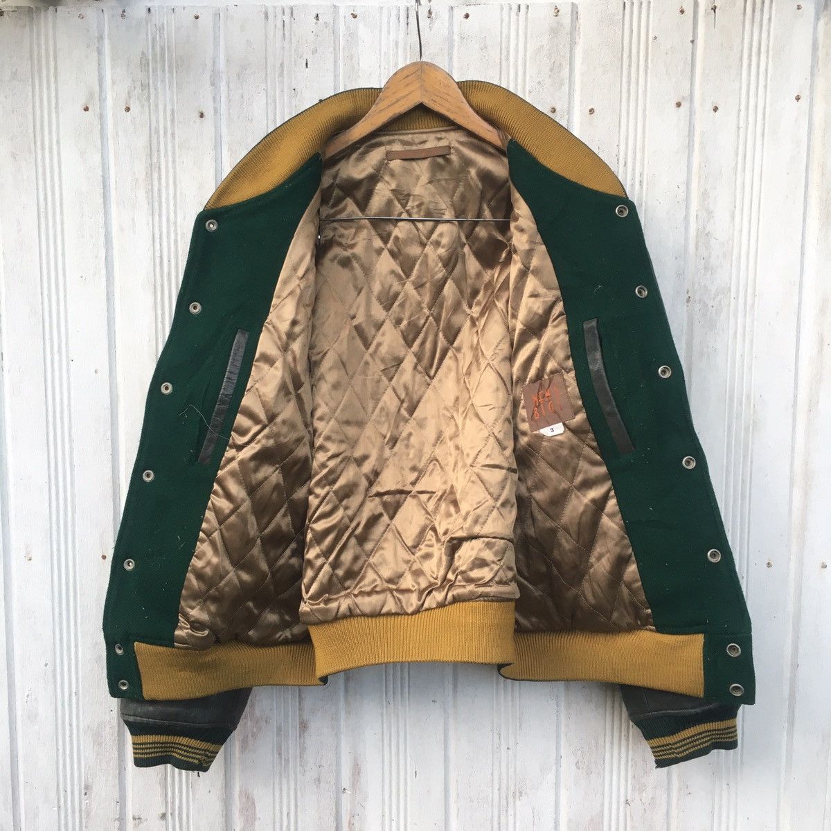 Japanese Brand × Vintage Vintage Conquista De La Moda Mens Bigi Varsity Leather Size US L / EU 52-54 / 3 - 16 Thumbnail
