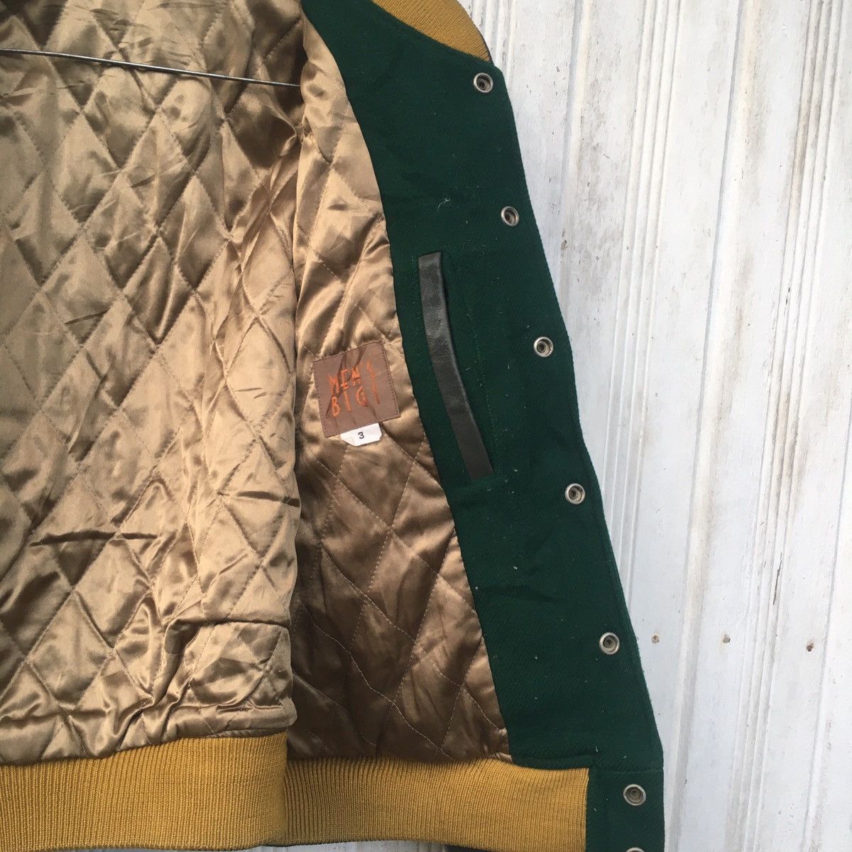 Japanese Brand × Vintage Vintage Conquista De La Moda Mens Bigi Varsity Leather Size US L / EU 52-54 / 3 - 18 Thumbnail