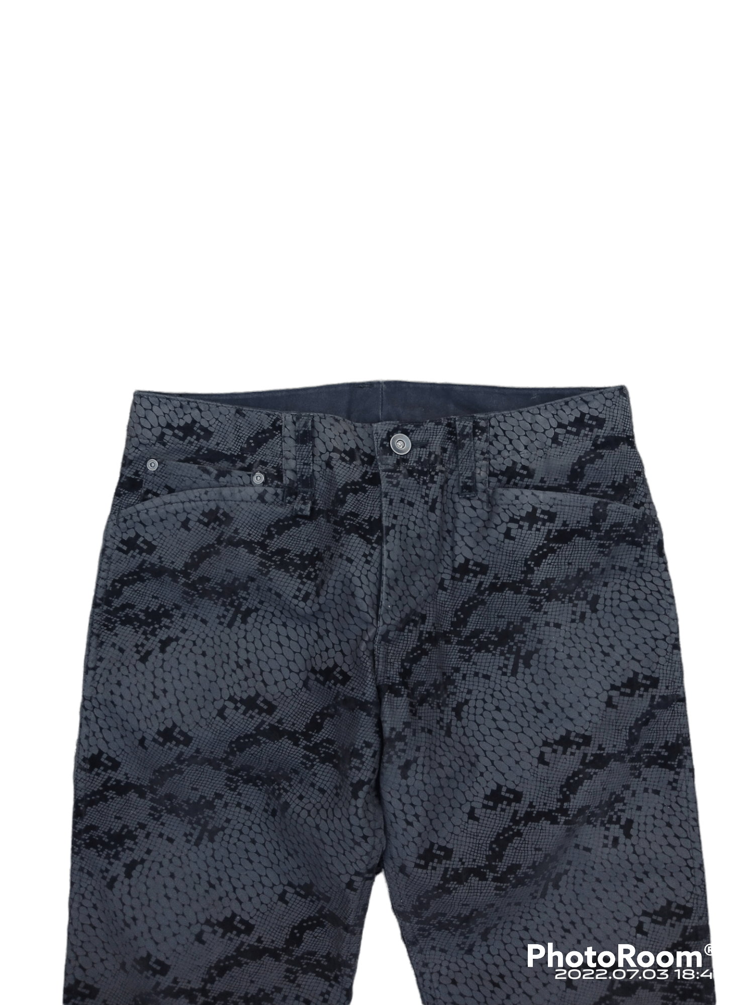JUN MEN DIGITAL SNAKE SKIN PRINTED JUNMEN DENIM PANTS Size US 29 - 3 Thumbnail
