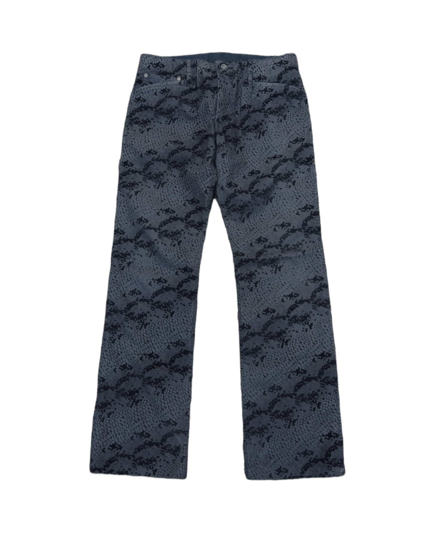 JUN MEN DIGITAL SNAKE SKIN PRINTED JUNMEN DENIM PANTS Size US 29 - 1 Thumbnail
