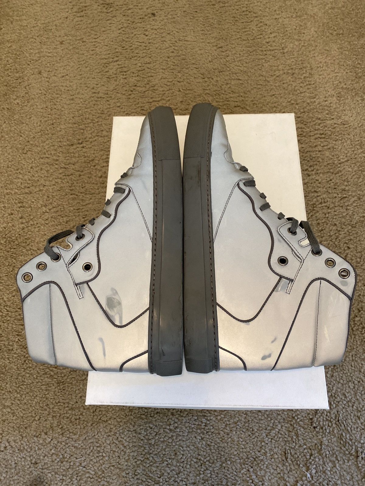 Balenciaga Balenciaga 3M Reflective High Top Sneakers Size US 9 / EU 42 - 8 Thumbnail