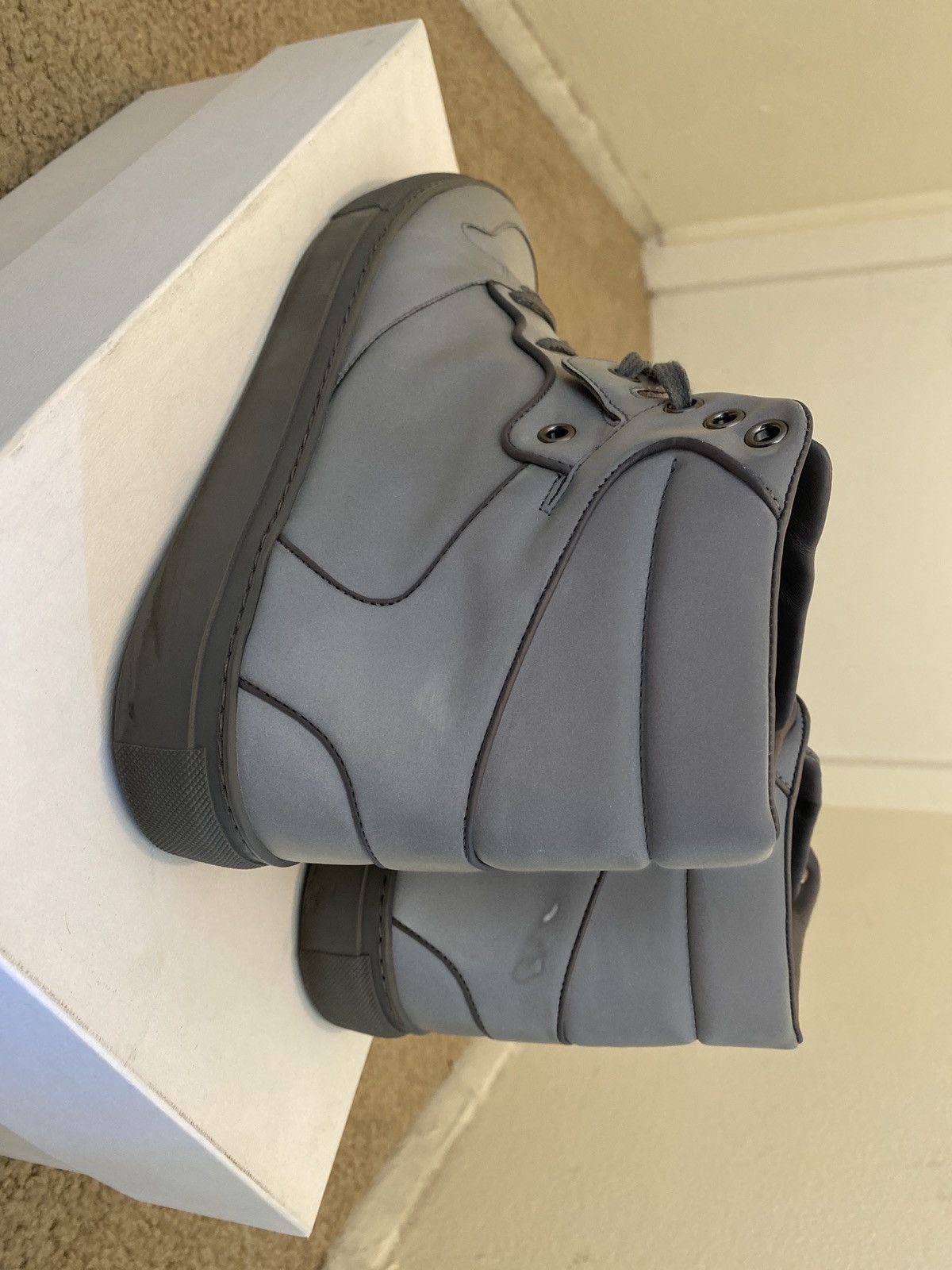 Balenciaga Balenciaga 3M Reflective High Top Sneakers Size US 9 / EU 42 - 5 Thumbnail