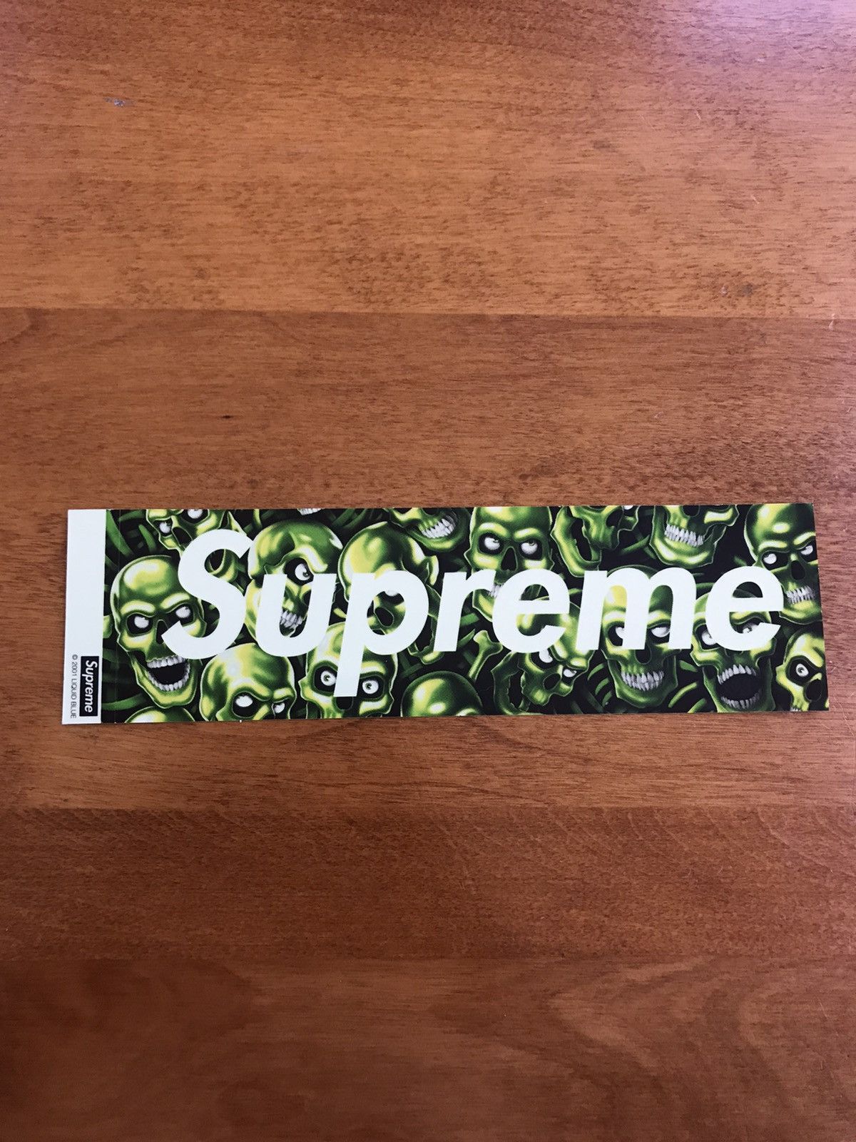 Supreme Supreme Skull Pile Box Logo Sticker Grailed