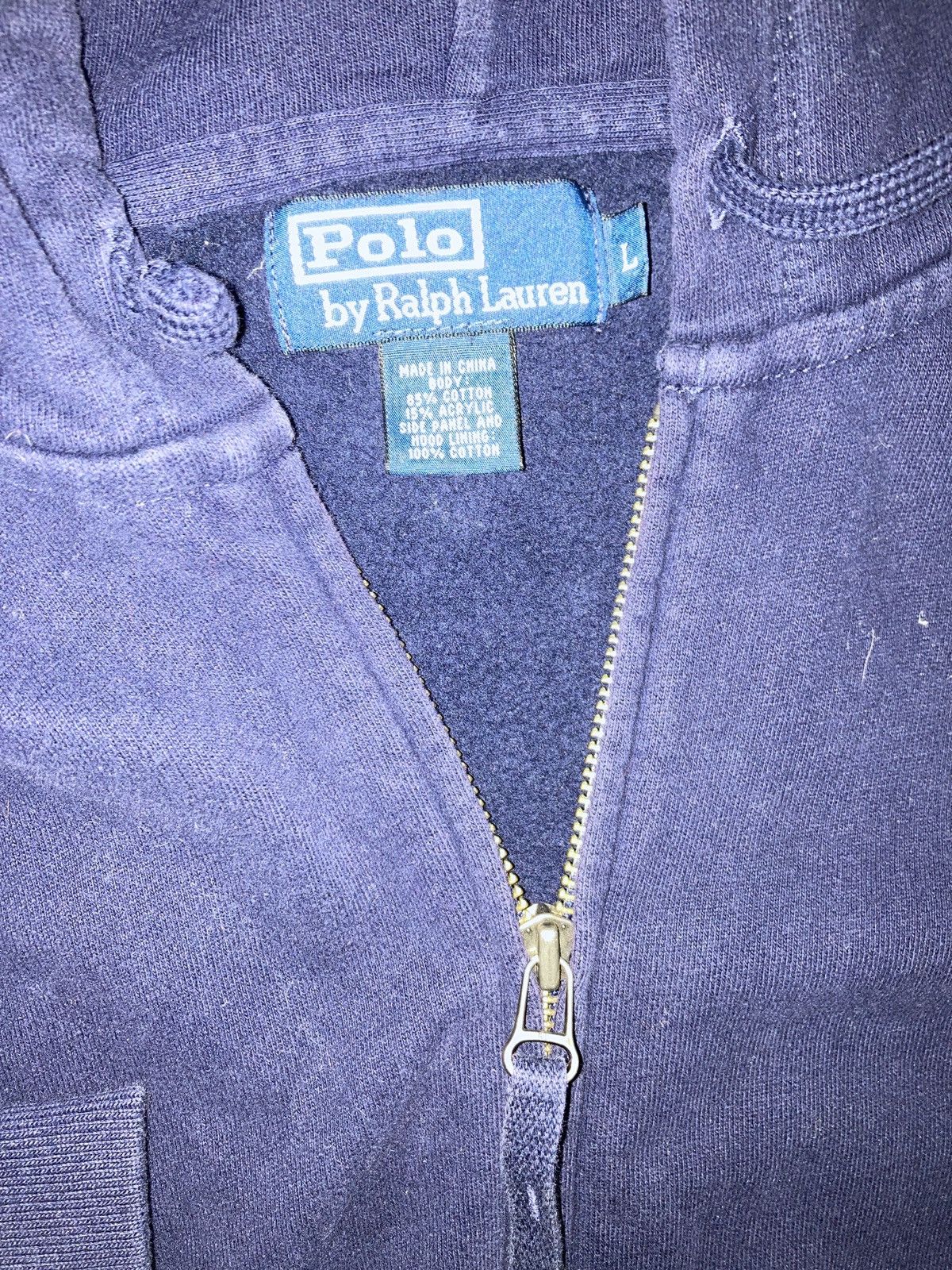 Polo Ralph Lauren VTG POLO RALPH LAUREN Full Zip Hoodie Large Blue Size US L / EU 52-54 / 3 - 4 Preview