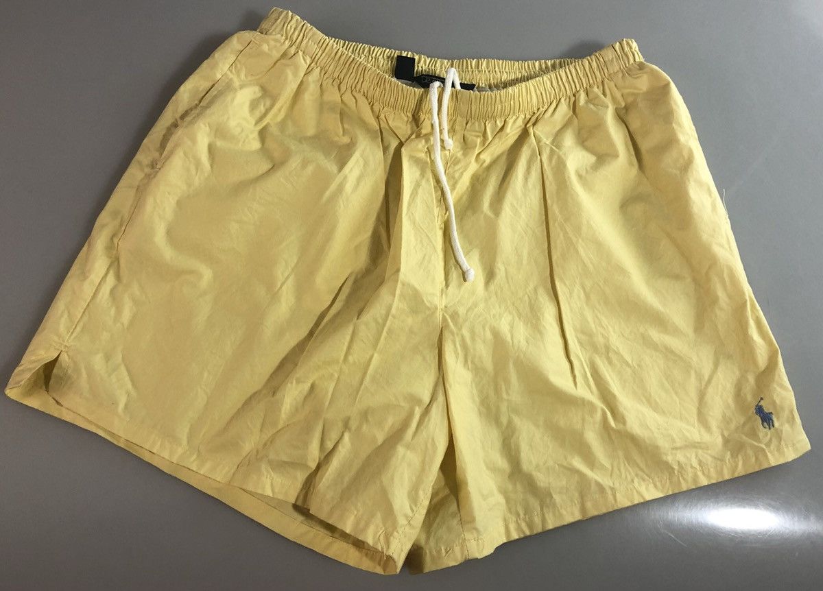 Polo Ralph Lauren Polo Ralph Lauren 🇺🇸 Vintage 80s yellow blue pony swimmers L Size US 34 / EU 50 - 1 Thumbnail