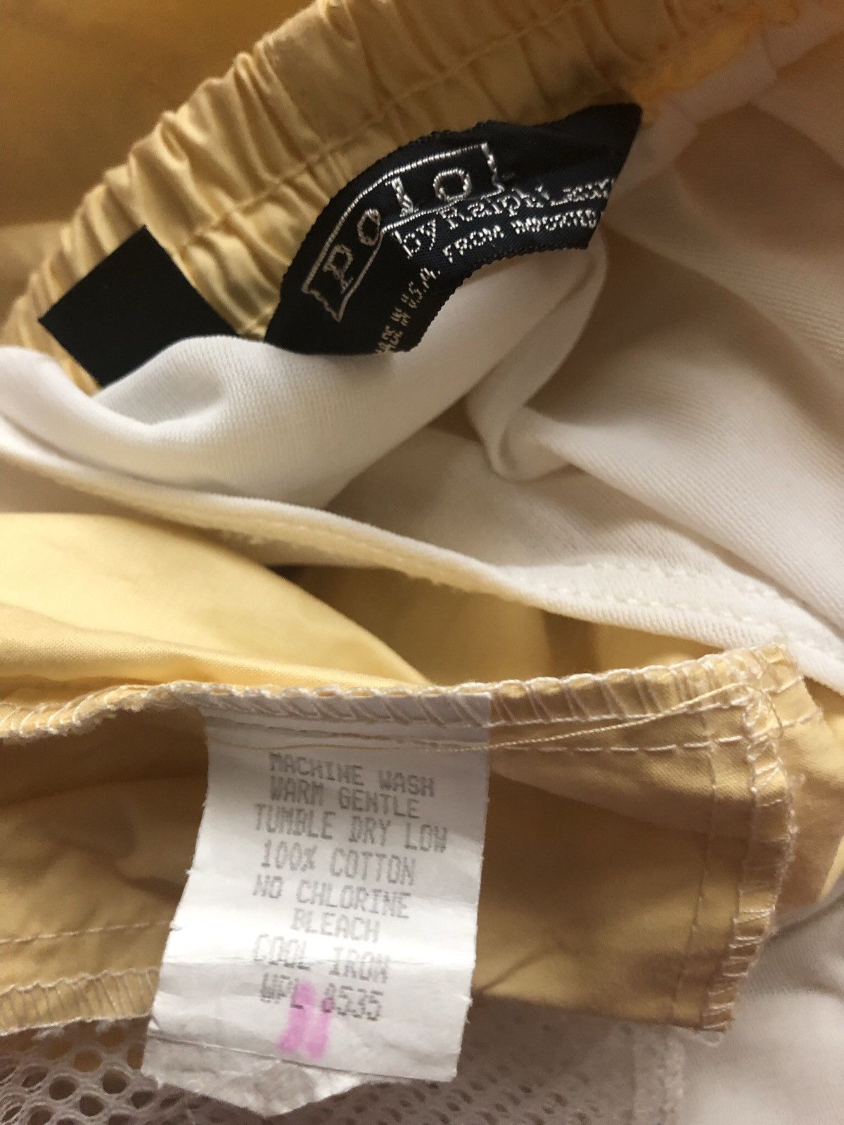 Polo Ralph Lauren Polo Ralph Lauren 🇺🇸 Vintage 80s yellow blue pony swimmers L Size US 34 / EU 50 - 8 Thumbnail