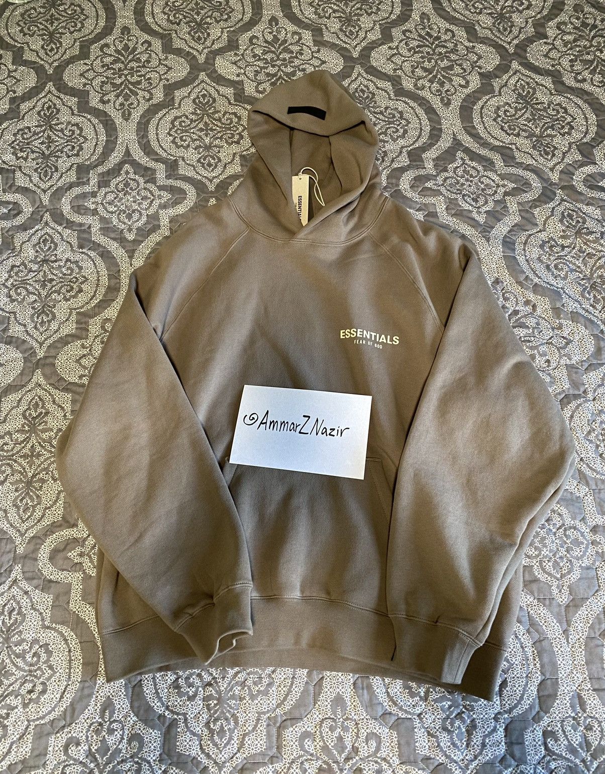 Fear of God Fear Of God Essentials Desert Taupe Hoodie | Grailed