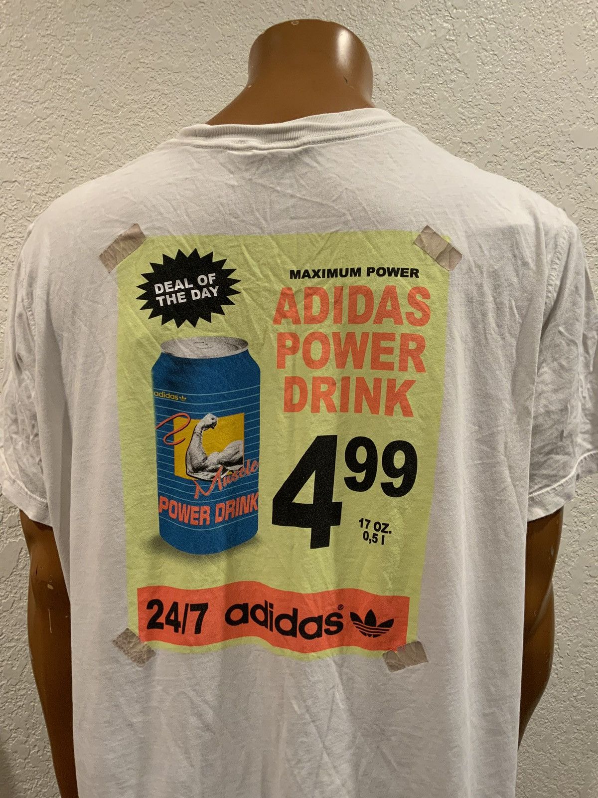 Adidas power drink t shirt online