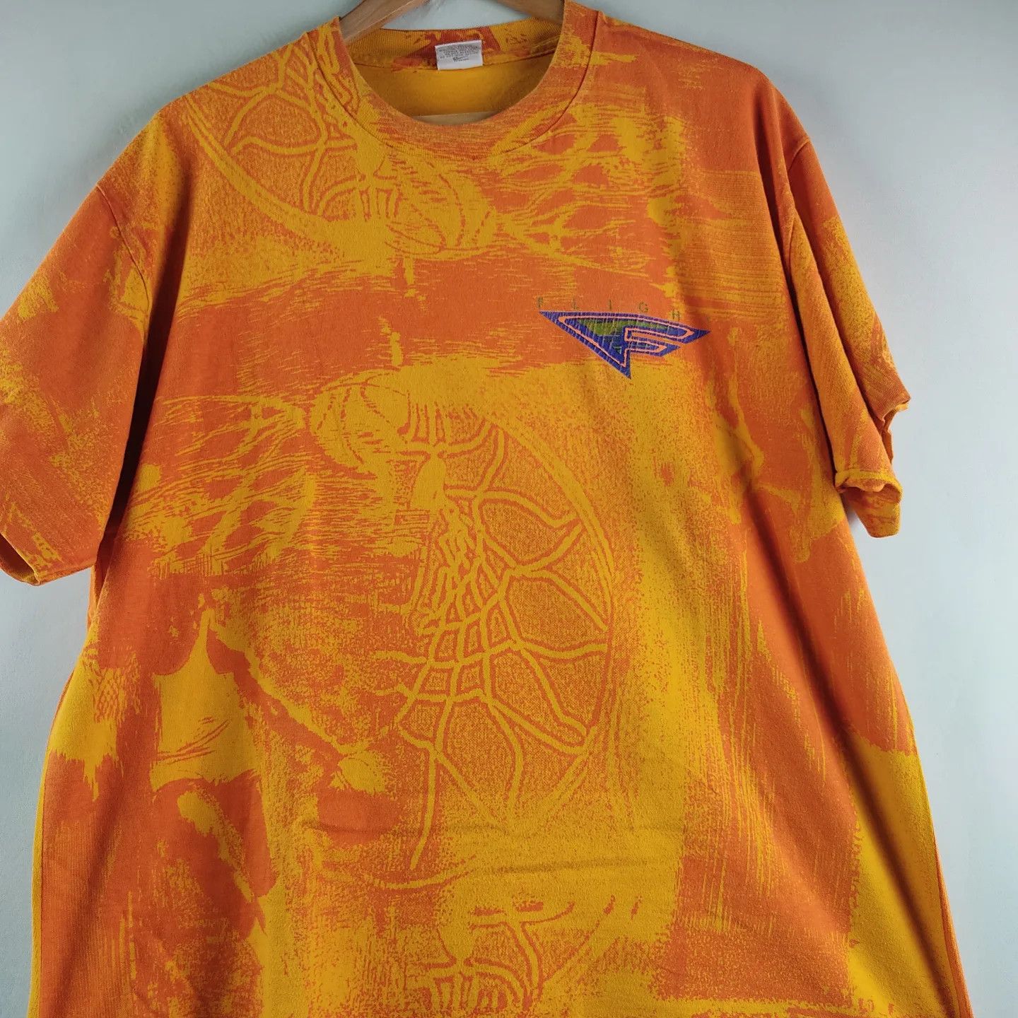Nike × Vintage 90's Nike Flight All Over Print T Shirt Size US L / EU 52-54 / 3 - 6 Thumbnail