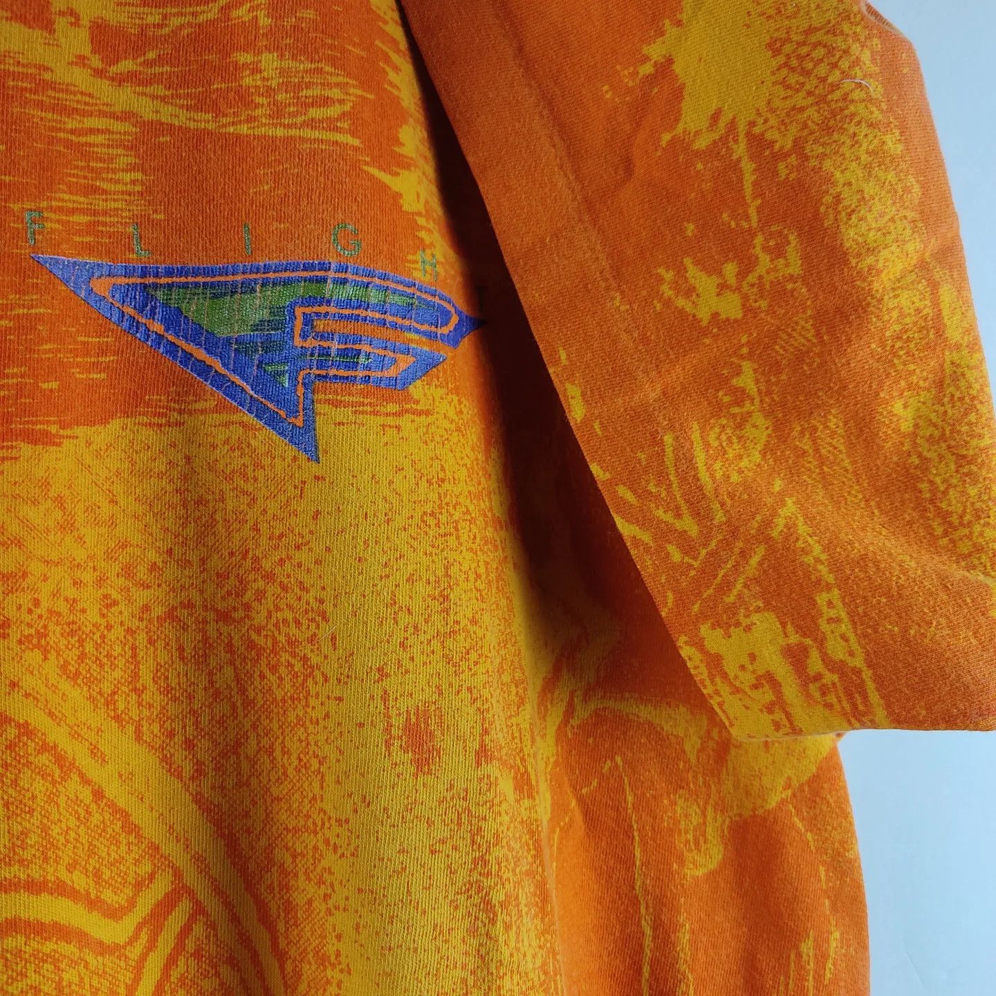 Nike × Vintage 90's Nike Flight All Over Print T Shirt Size US L / EU 52-54 / 3 - 4 Thumbnail