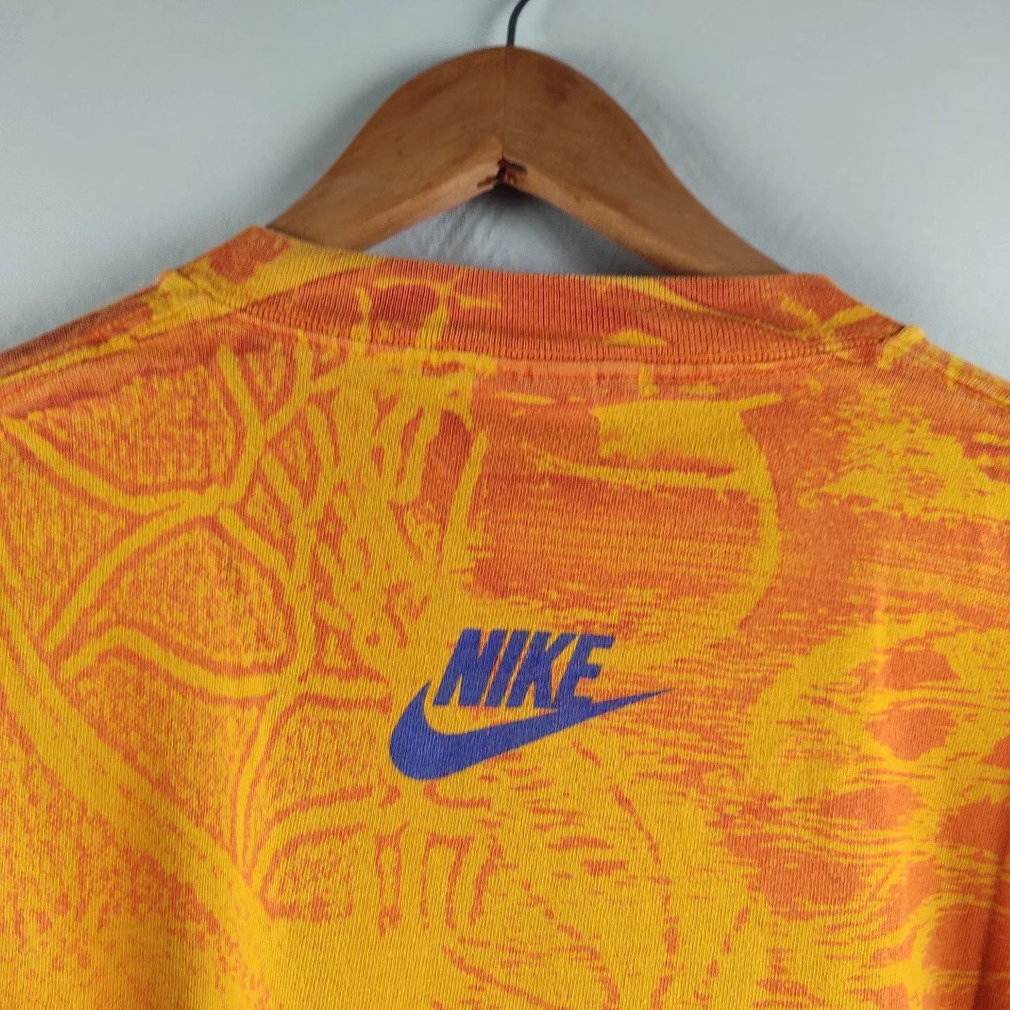 Nike × Vintage 90's Nike Flight All Over Print T Shirt Size US L / EU 52-54 / 3 - 3 Thumbnail