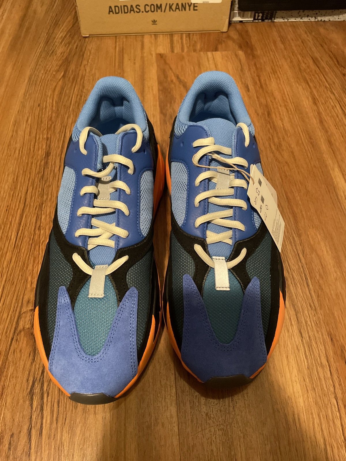 Adidas × Kanye West Yeezy 700 Bright Blue Size US 11.5 / EU 44-45 - 3 Thumbnail