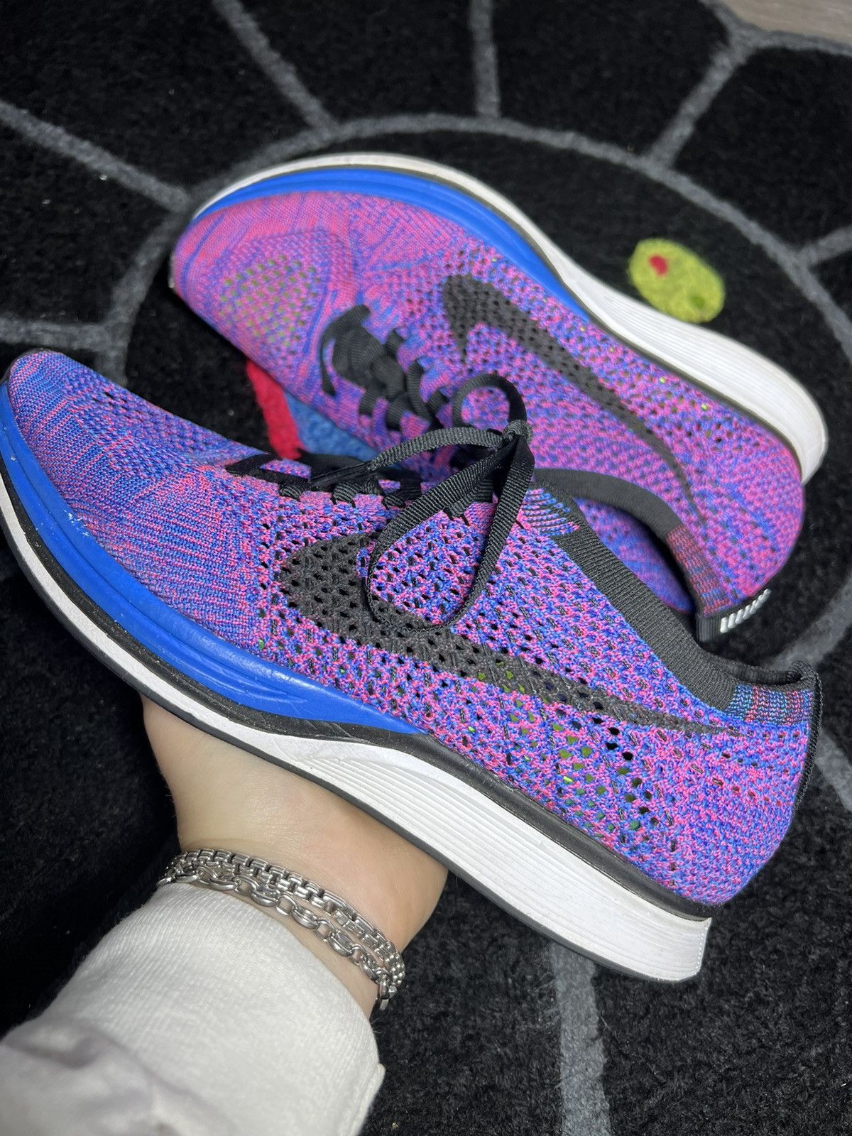 flyknit racer indigo