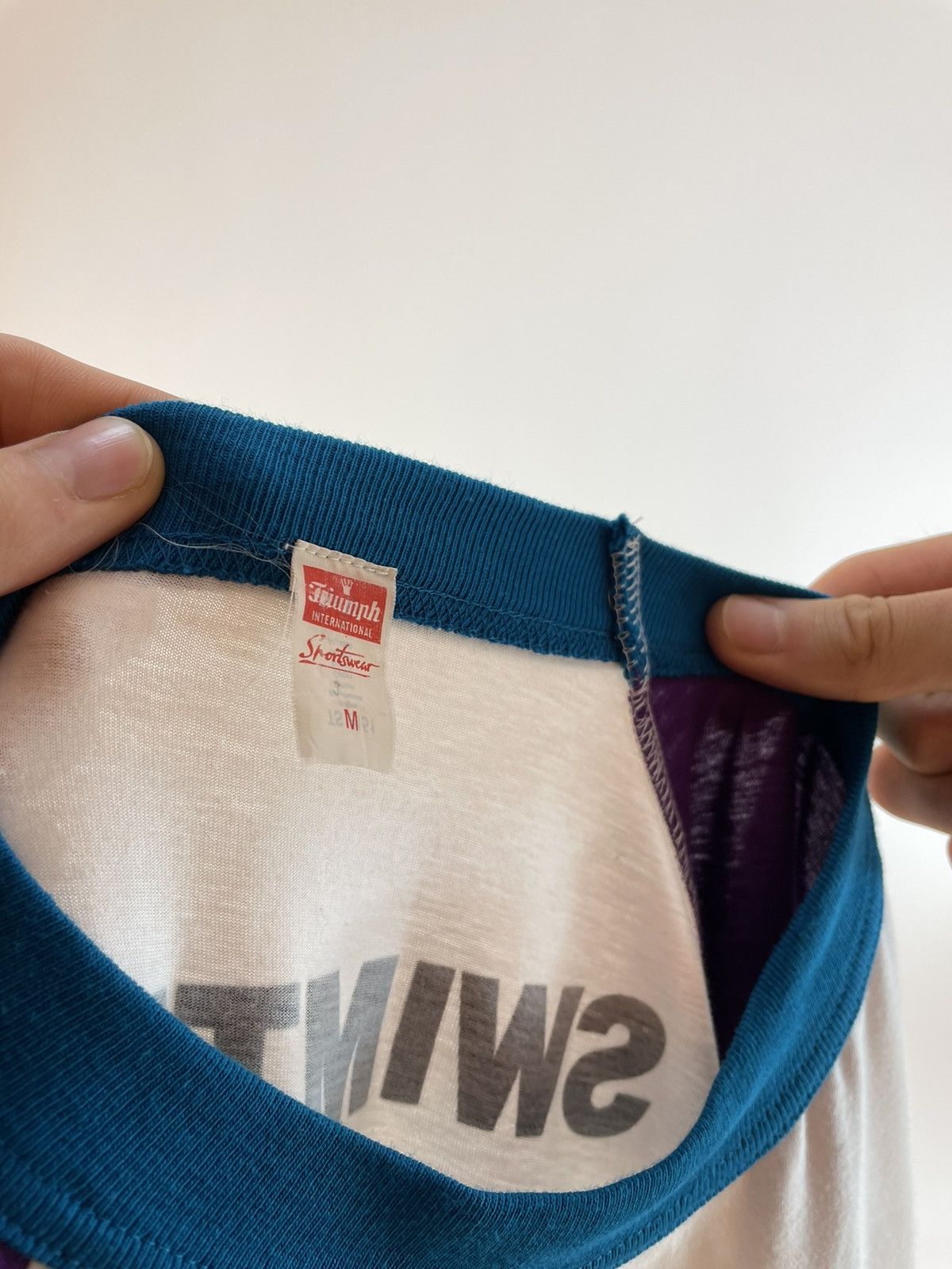 Vintage Triumph International Sportswear SWIMTEAM VAT 89 Denmark Size US M / EU 48-50 / 2 - 6 Thumbnail