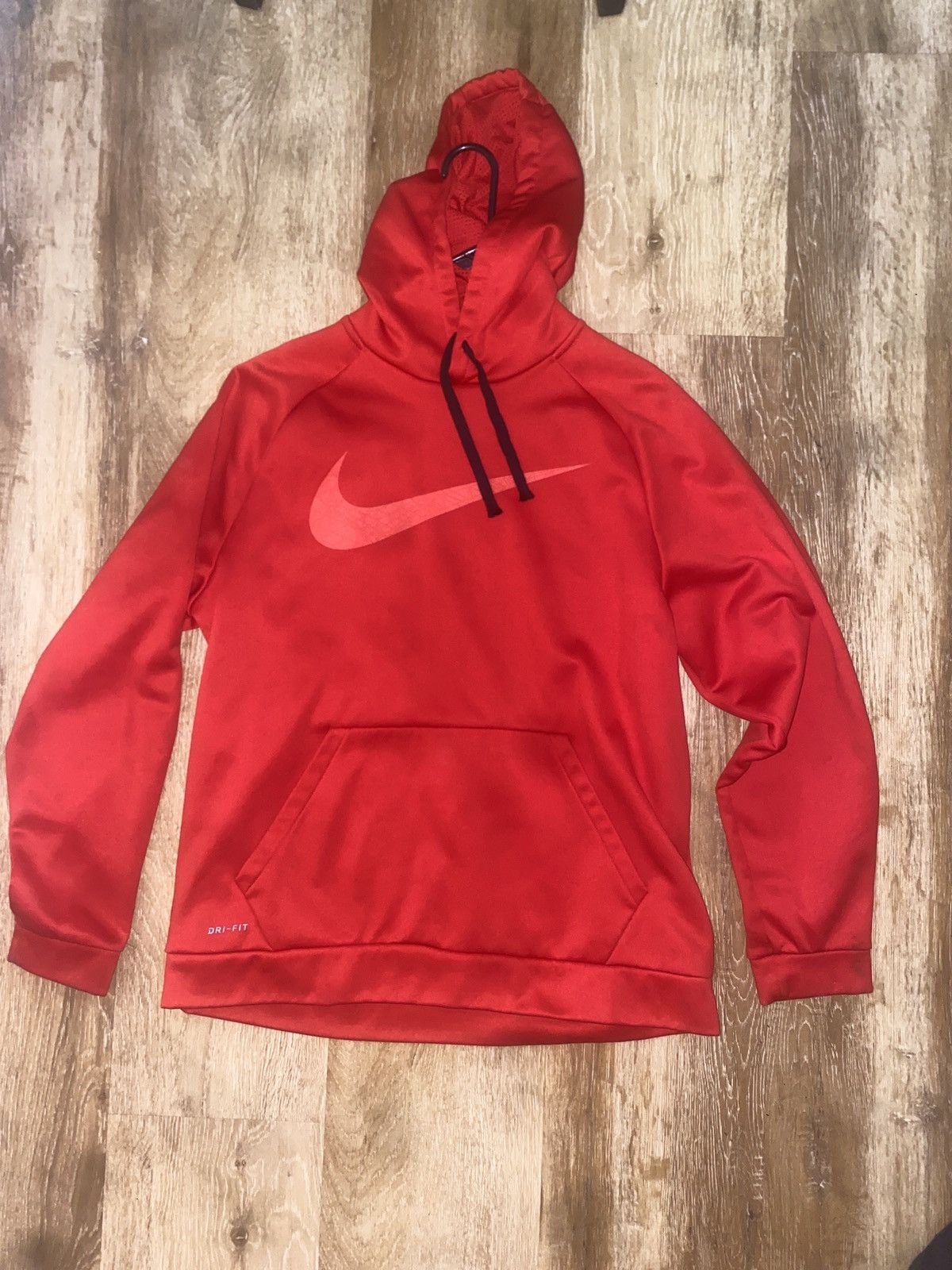 Nike × Vintage Nike Dri-Fit Red Hoodie XL Size US XL / EU 56 / 4 - 1 Thumbnail