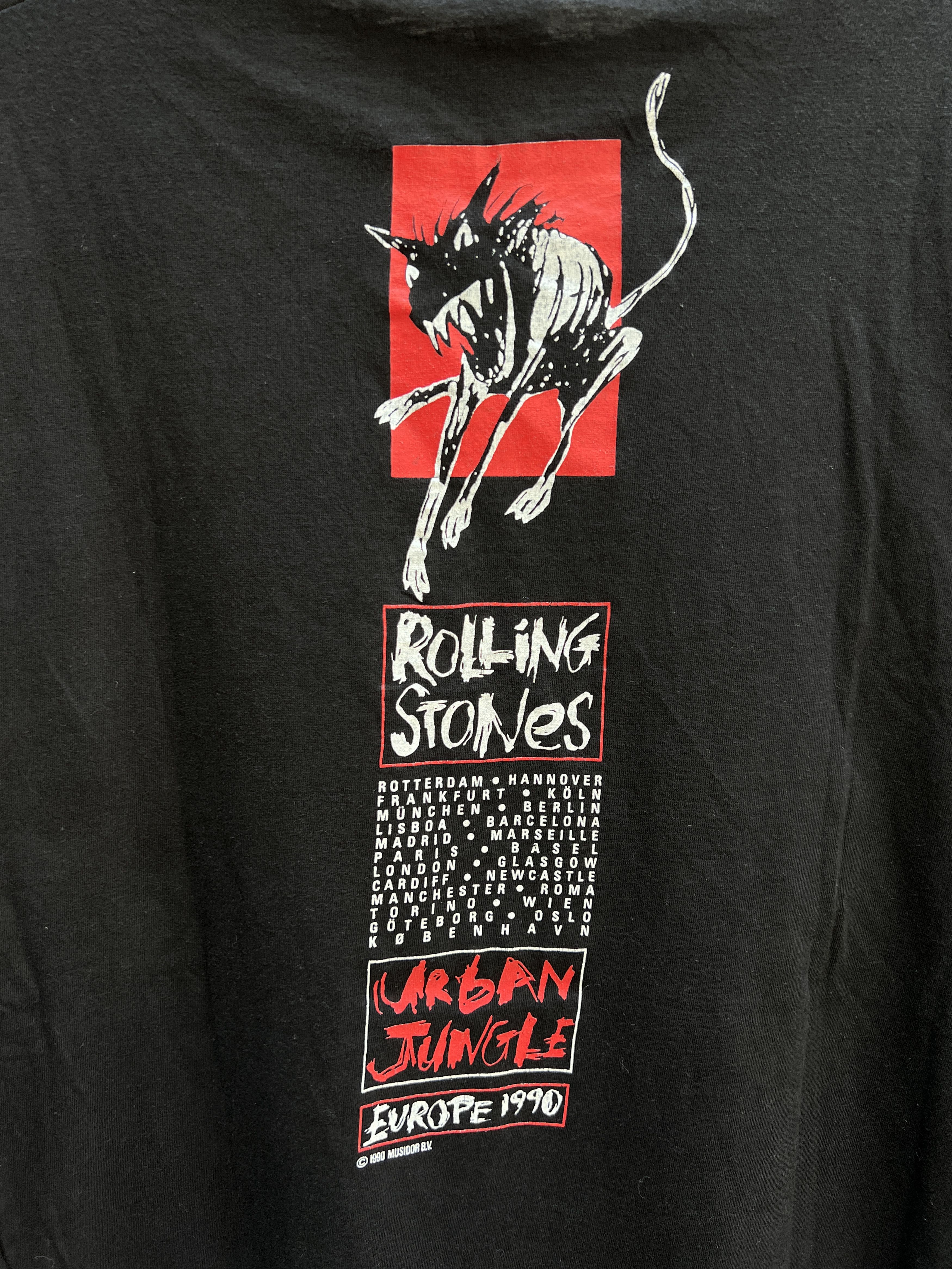 Band Tees Vintage 1989 Rolling Stones Rock Band Tour T-shirt Size US M / EU 48-50 / 2 - 12 Thumbnail