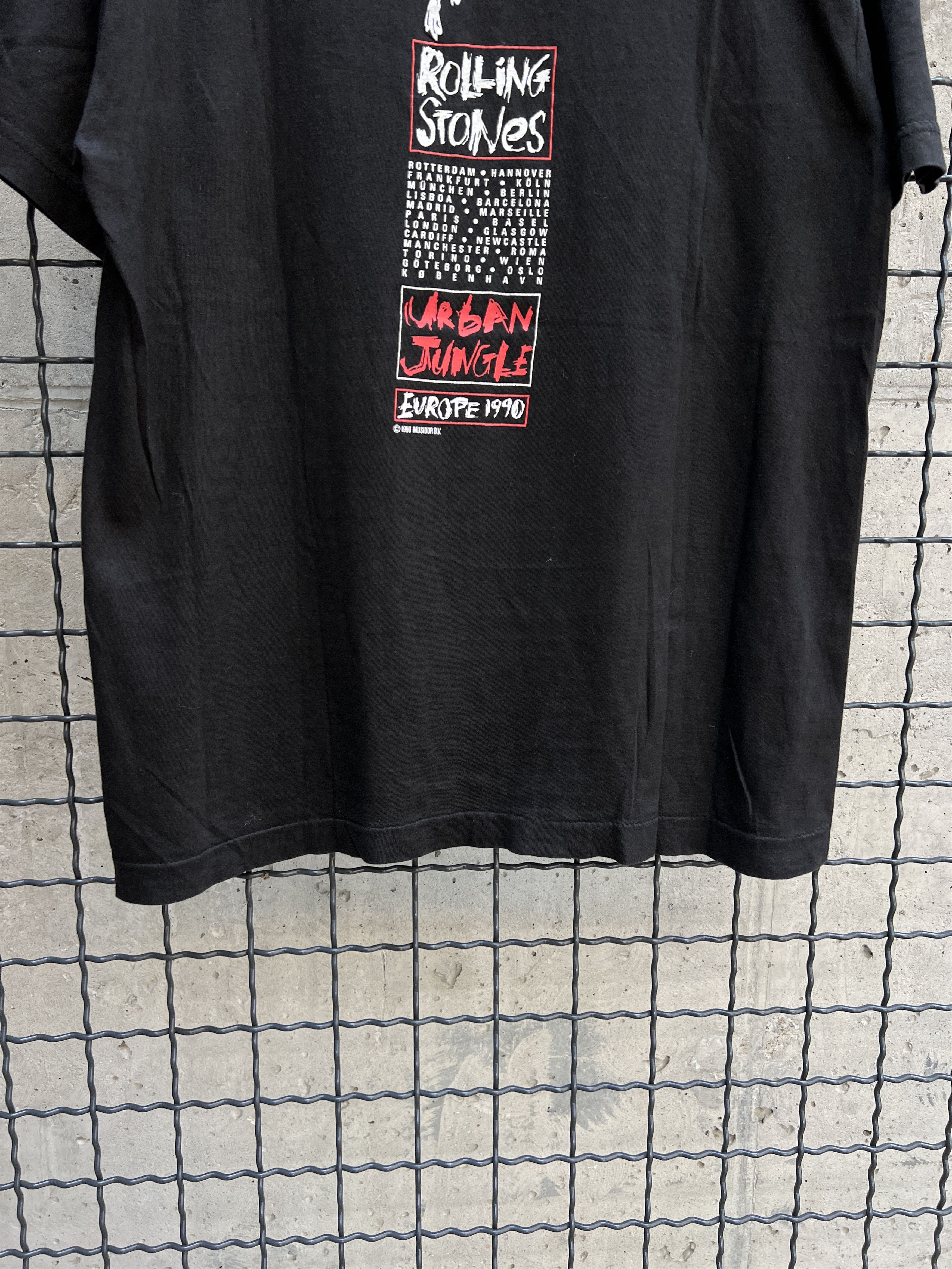 Band Tees Vintage 1989 Rolling Stones Rock Band Tour T-shirt Size US M / EU 48-50 / 2 - 14 Thumbnail