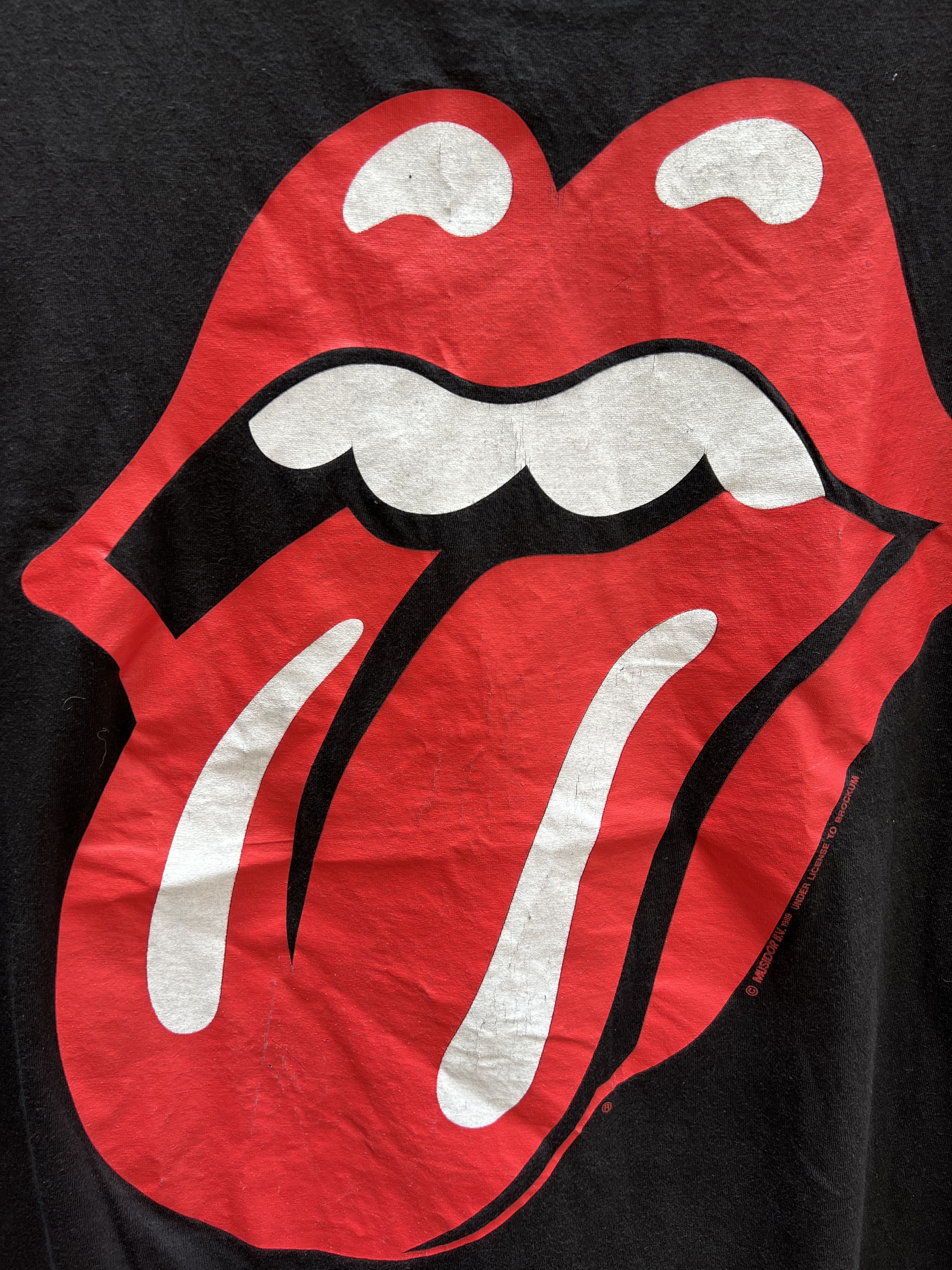 Band Tees Vintage 1989 Rolling Stones Rock Band Tour T-shirt Size US M / EU 48-50 / 2 - 5 Thumbnail