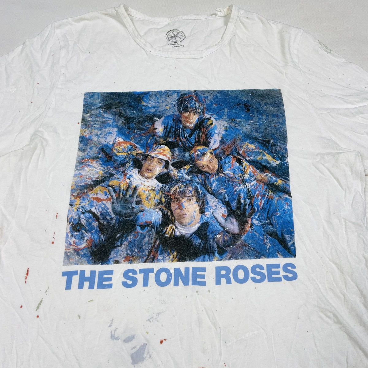 Band Tees STONE ROSES I WANNA BE ADORED RARE PAINTING ART TEE - № 239 Size US L / EU 52-54 / 3 - 2 Thumbnail