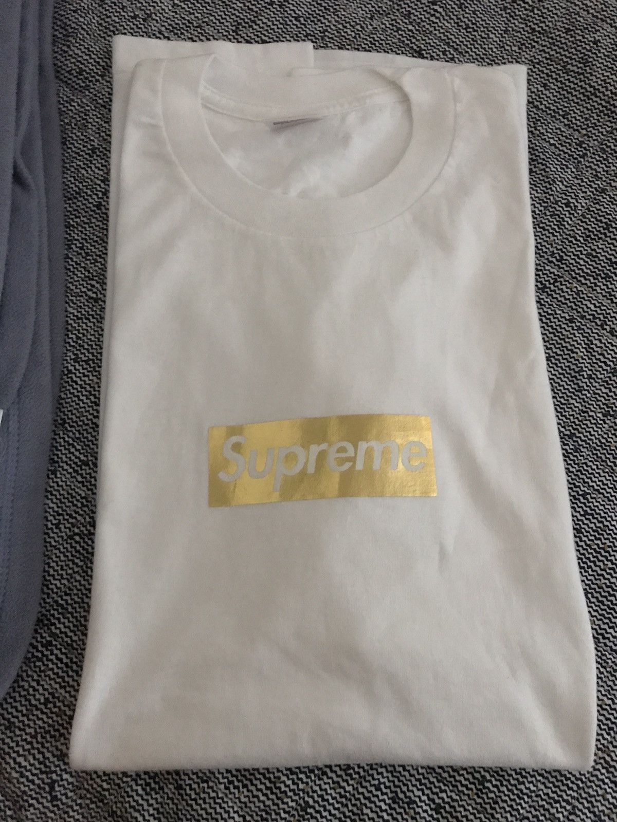 HUGE GRAIL]- Supreme Nagoya Gold Box Logo Tee - Depop