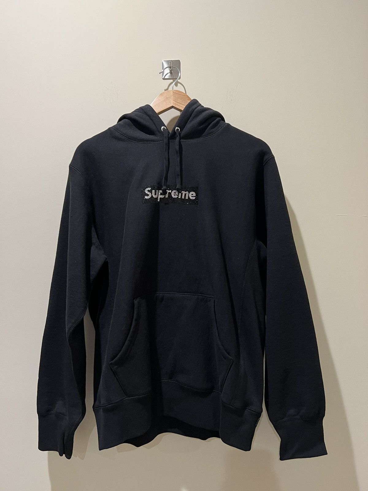 Supreme Swarovski Box Logo Hoodie | Grailed