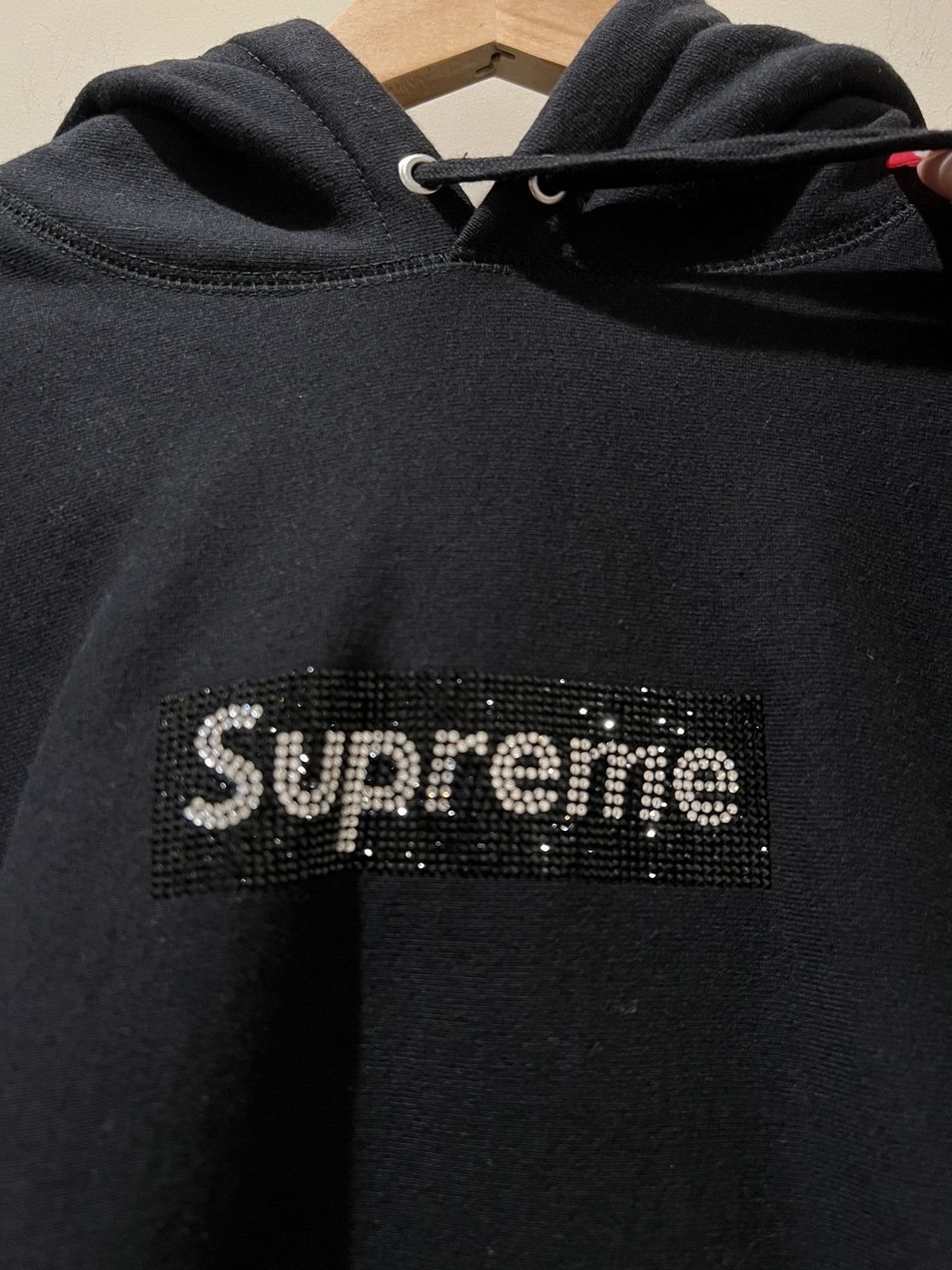 Supreme Supreme Swarovski Box Logo Hoodie Size US M / EU 48-50 / 2 - 3 Thumbnail