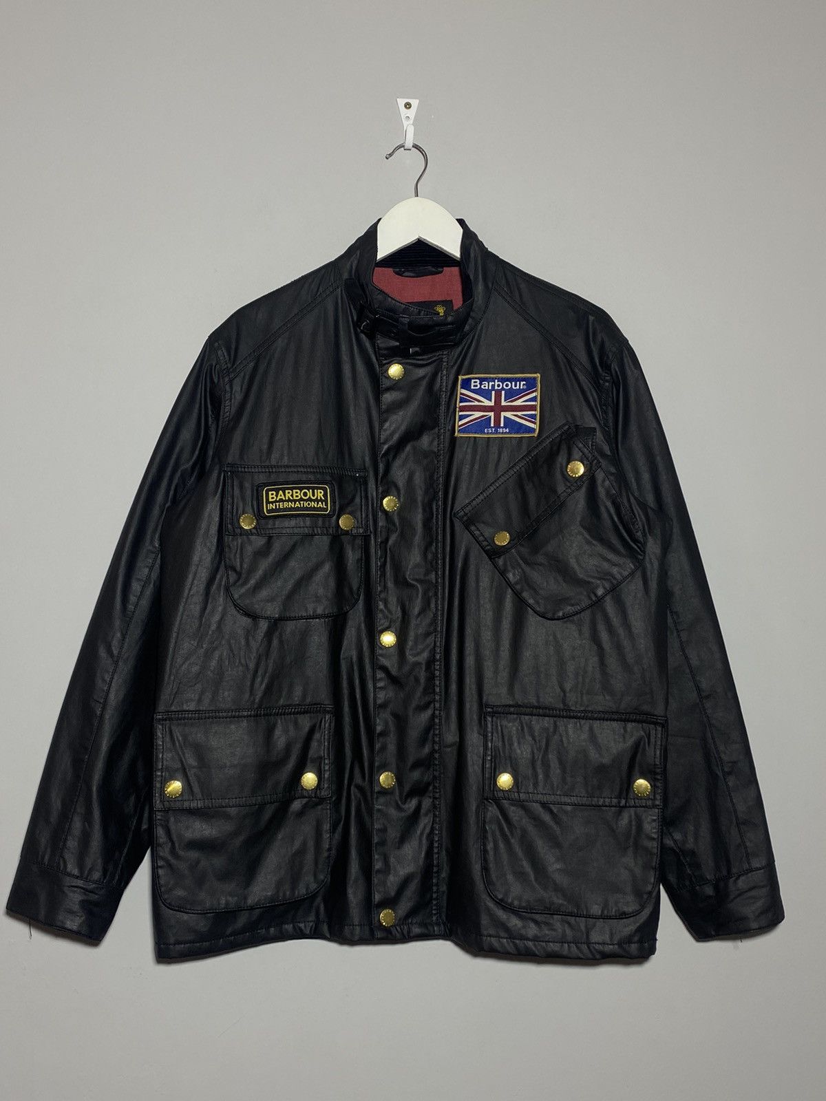 Barbour Barbour International union jack lined jacket Grailed