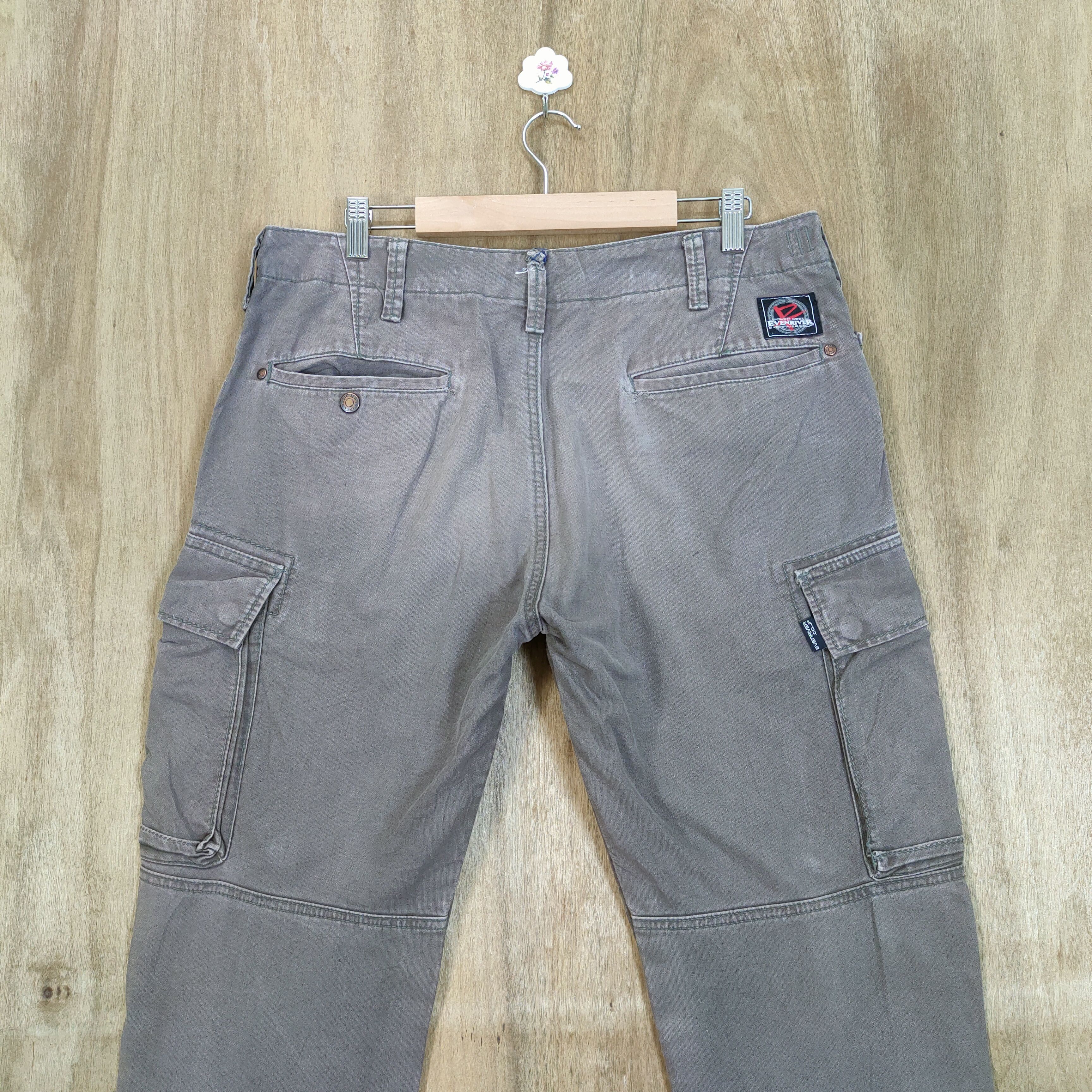 Japanese Brand EVENRIVER FADED WORKWEAR CARGO PANTS Size US 34 / EU 50 - 9 Thumbnail