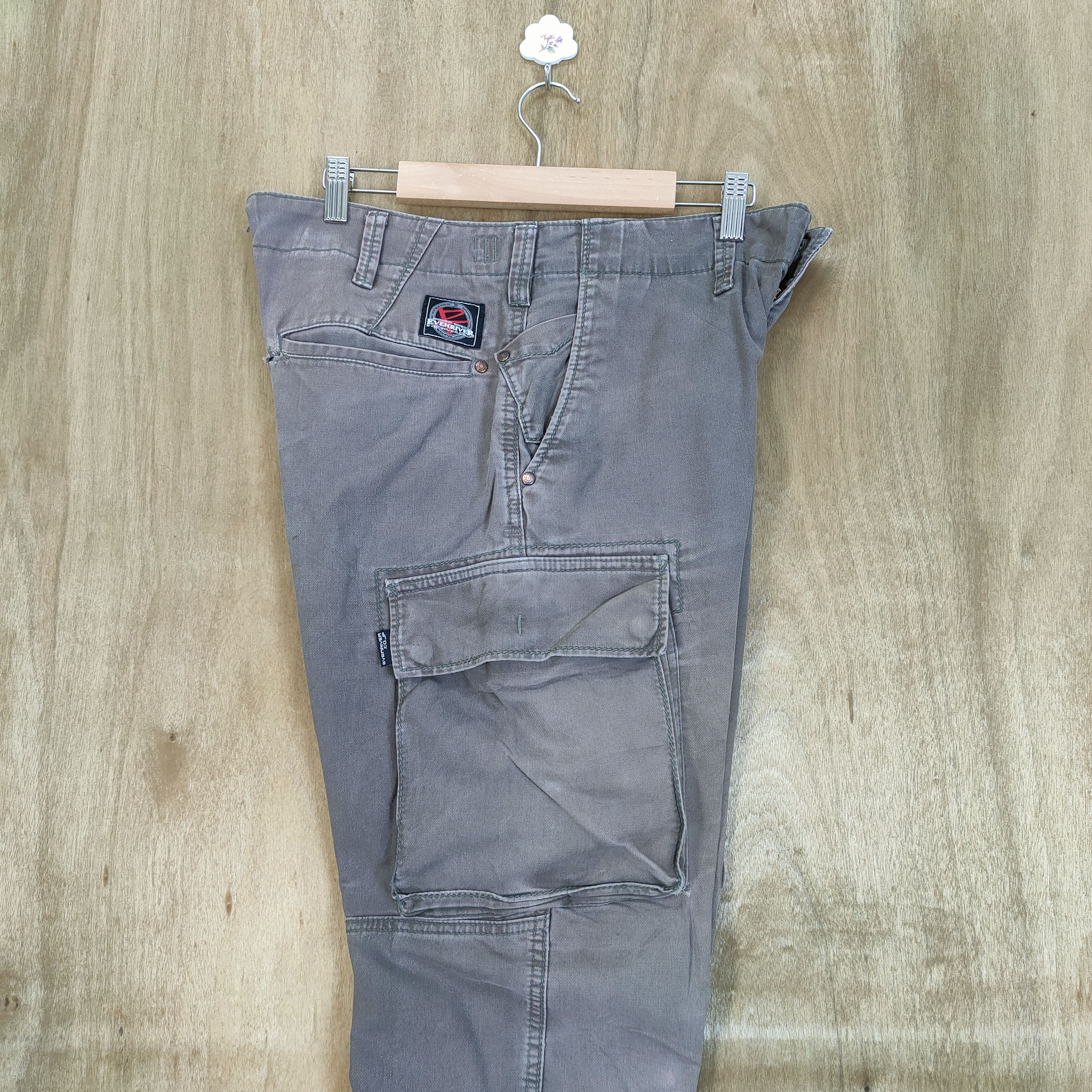 Japanese Brand EVENRIVER FADED WORKWEAR CARGO PANTS Size US 34 / EU 50 - 12 Thumbnail