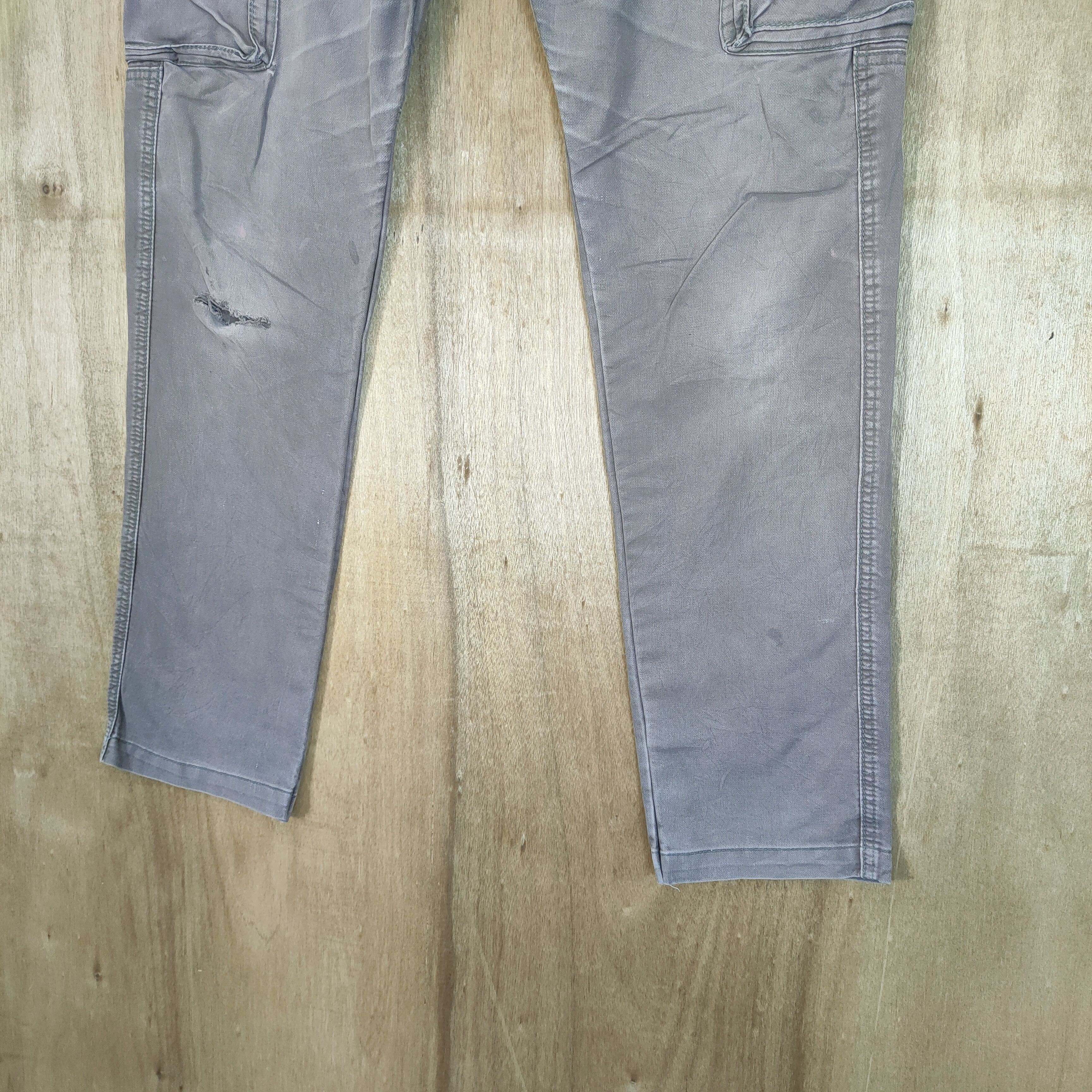 Japanese Brand EVENRIVER FADED WORKWEAR CARGO PANTS Size US 34 / EU 50 - 3 Thumbnail