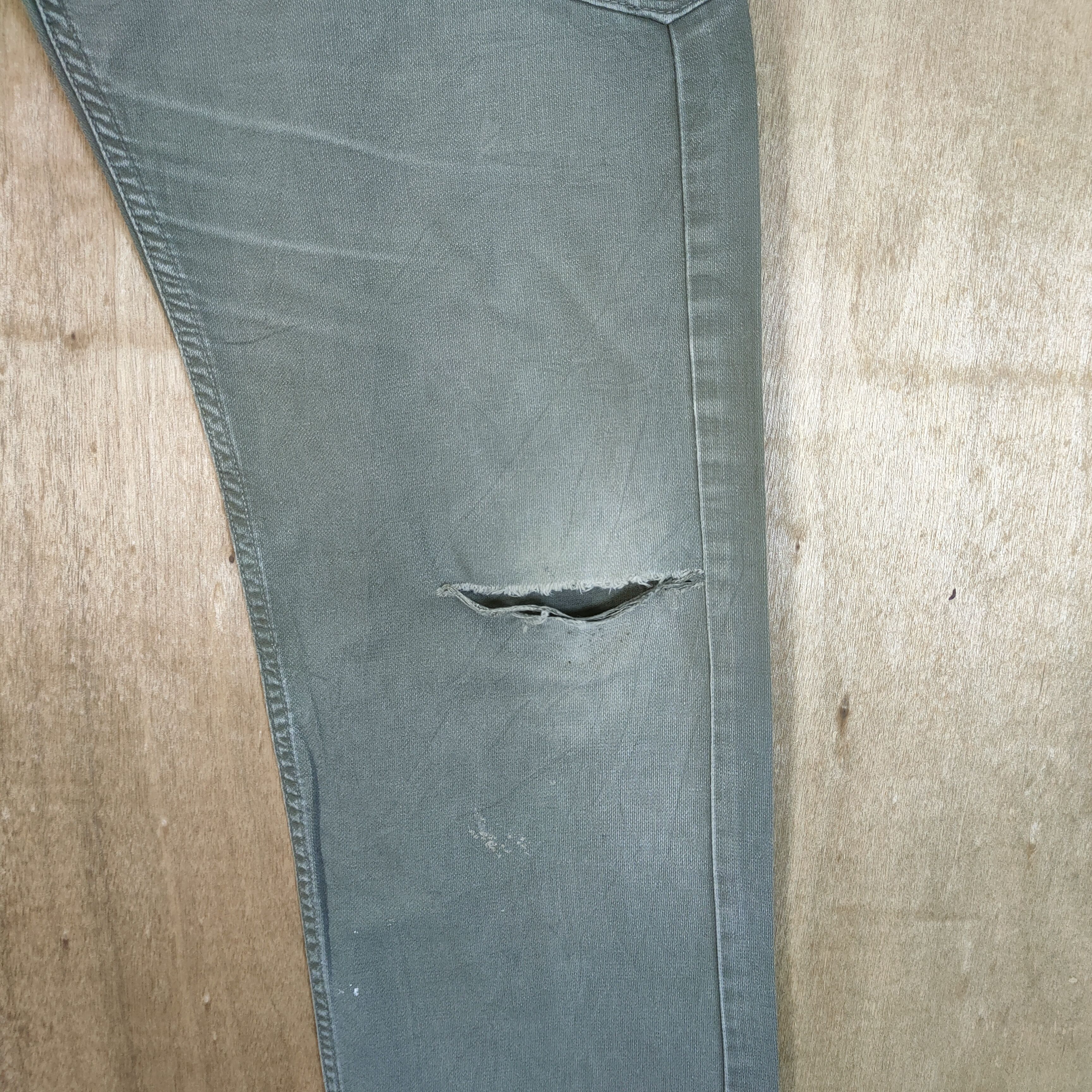 Japanese Brand EVENRIVER FADED DISTRESSED CARGO PANTS Size US 32 / EU 48 - 4 Thumbnail