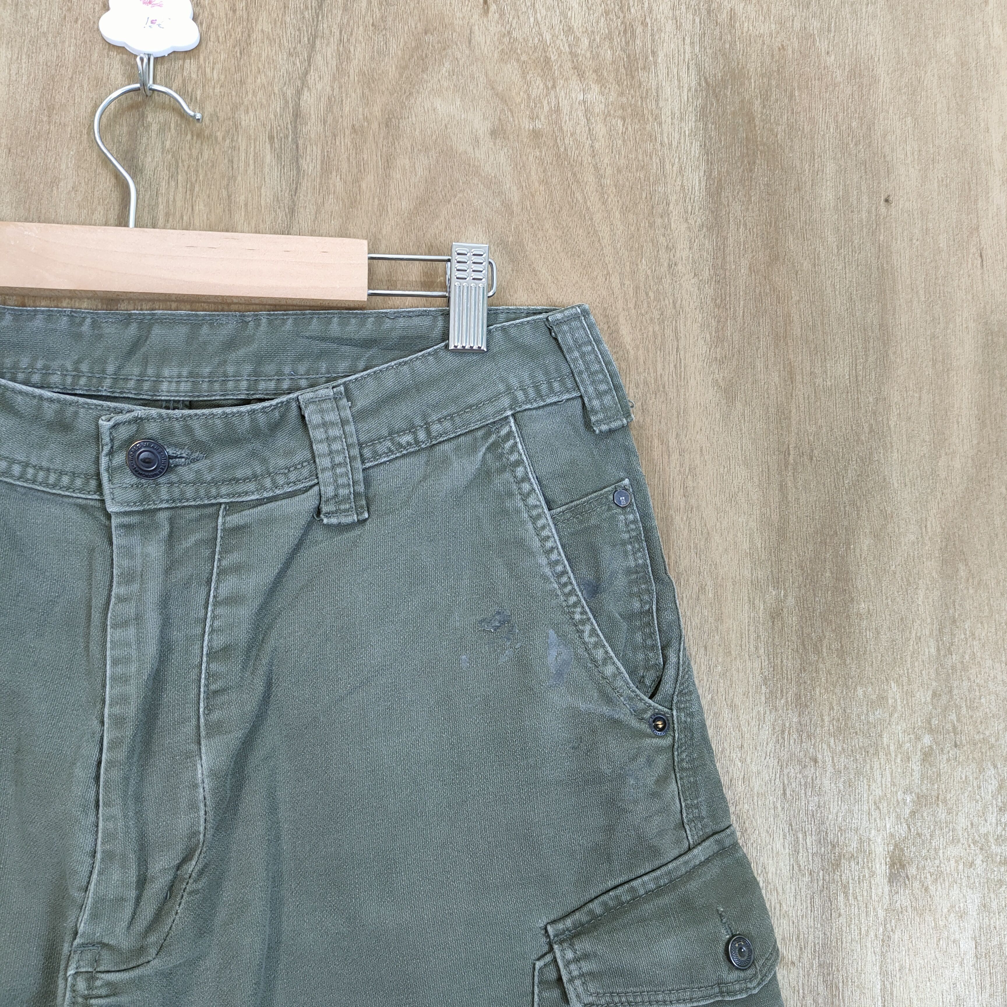 Japanese Brand EVENRIVER FADED DISTRESSED CARGO PANTS Size US 32 / EU 48 - 5 Thumbnail