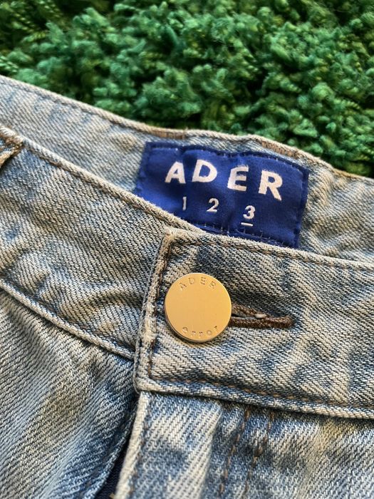 Ader Error Blue Denim Jeans with embroidery details Size US 30 / EU 46 - 10 Preview