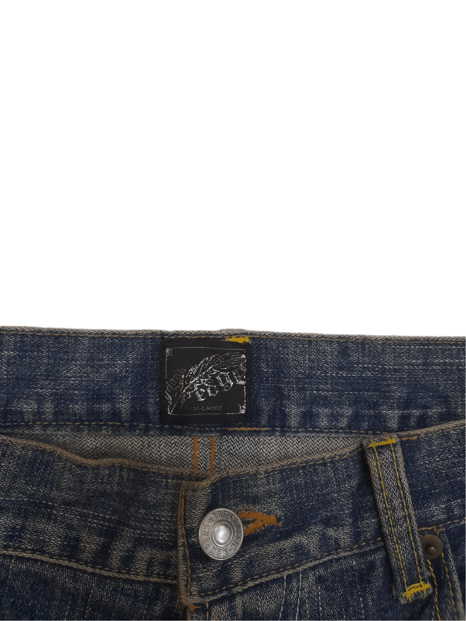 Japanese Brand Gland Edge Selvedge Distressed Denim Japan (E251) Size US 34 / EU 50 - 8 Thumbnail