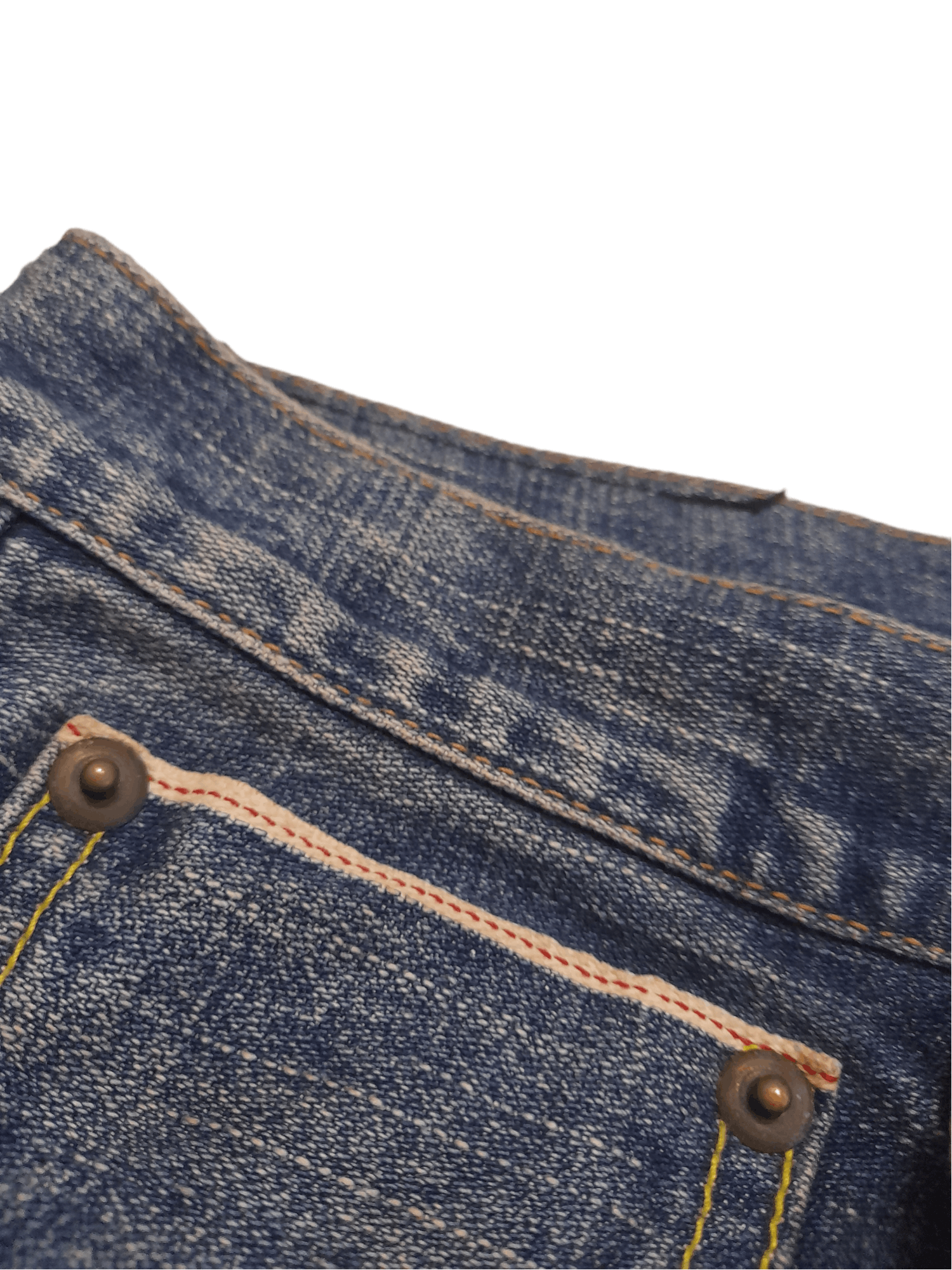 Japanese Brand Gland Edge Selvedge Distressed Denim Japan (E251) Size US 34 / EU 50 - 7 Thumbnail