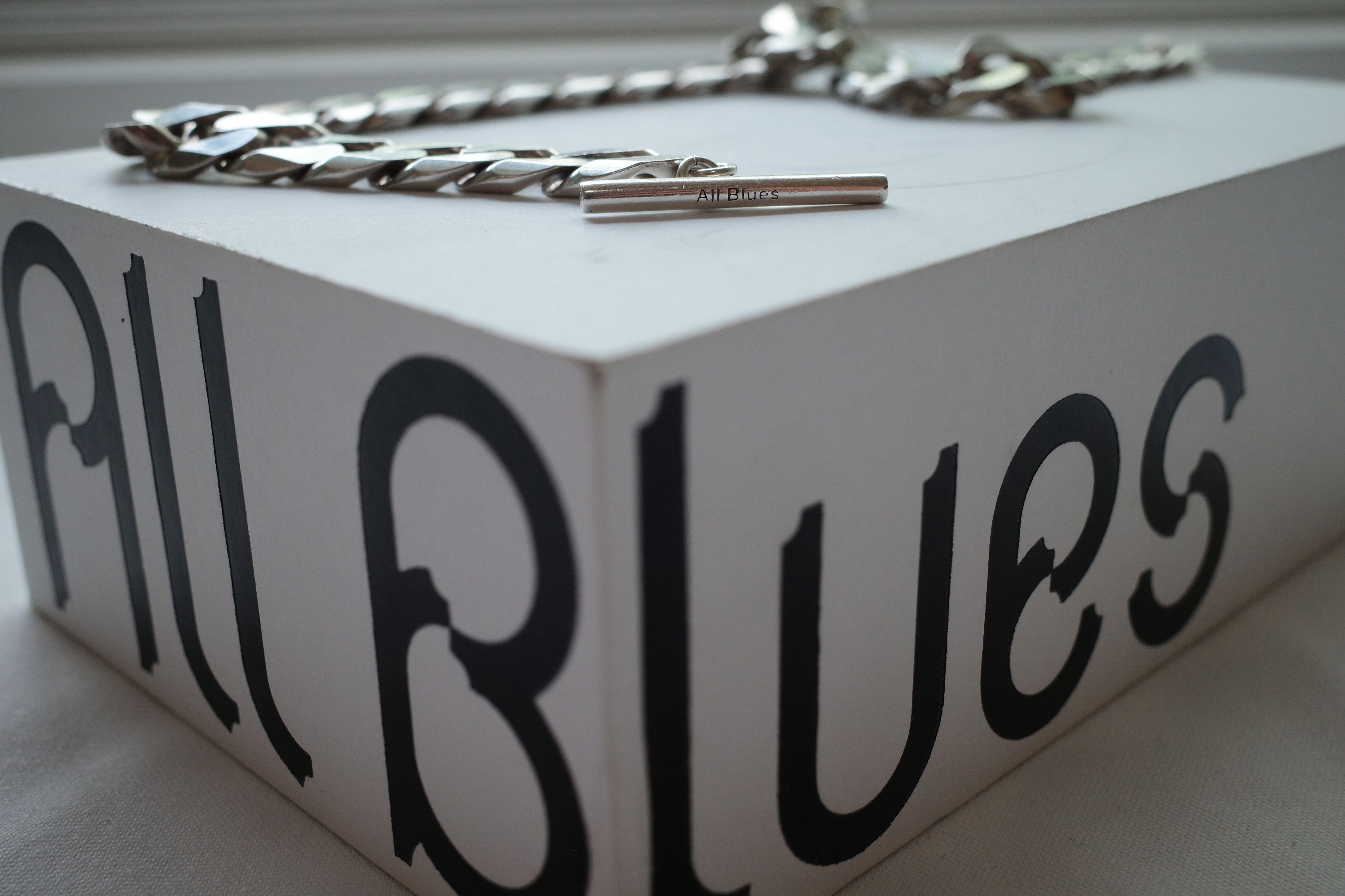 All Blues♡ Moto necklace All Blues Moto Necklace | Grailed