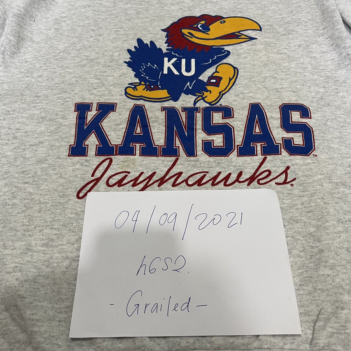 Vintage Vintage 90s University of Kansas Jayhawks Size US L / EU 52-54 / 3 - 8 Thumbnail