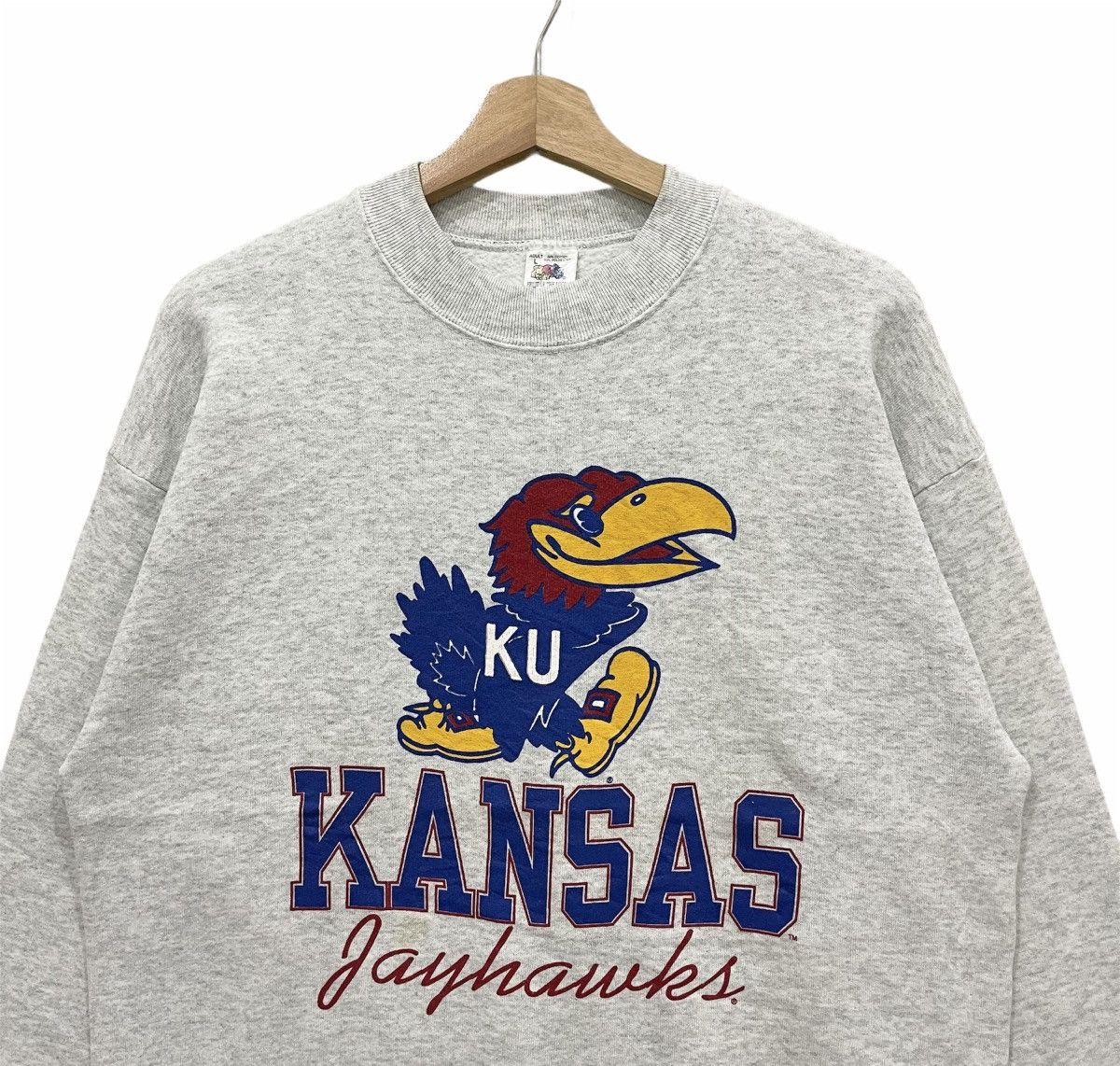 Vintage Vintage 90s University of Kansas Jayhawks Size US L / EU 52-54 / 3 - 4 Thumbnail