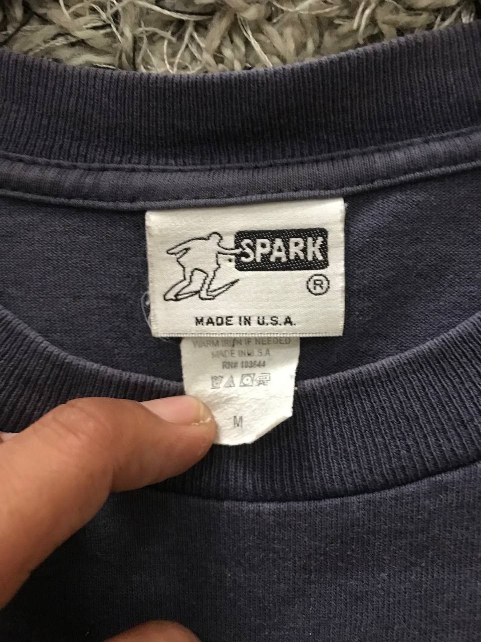 Hook-Ups × Vintage Vintage Sunfaded Spark Skate Made in USA Tee Size US M / EU 48-50 / 2 - 5 Thumbnail