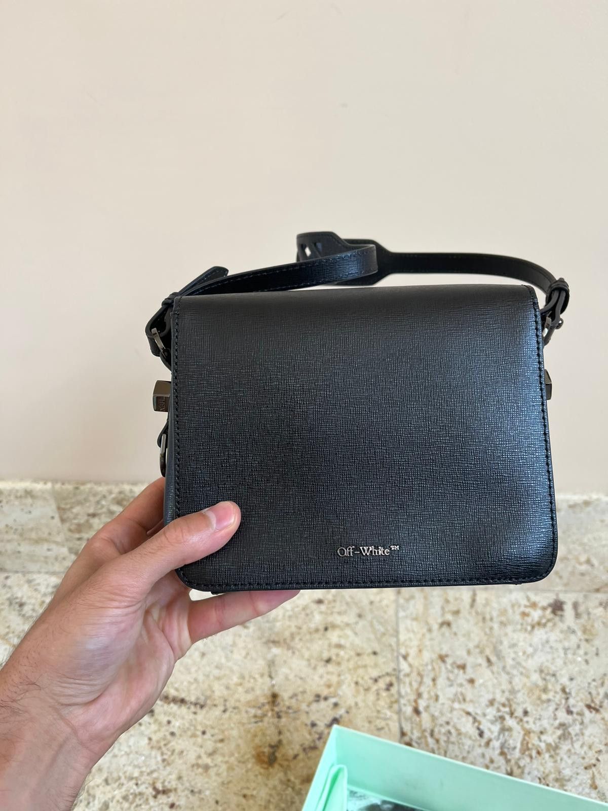 Off-White Diagonal Flap Bag in Black & White Size ONE SIZE - 4 Thumbnail