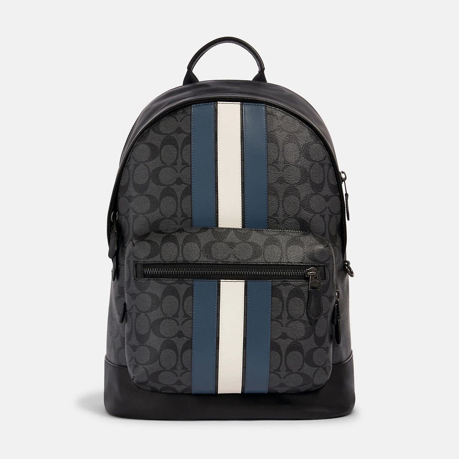 COPY - Coach West BackPack In Signature Canvas With Kaffe Fassett Print Coach West Backpack In Signature Canvas – Calidad Estilo Y  main image 2