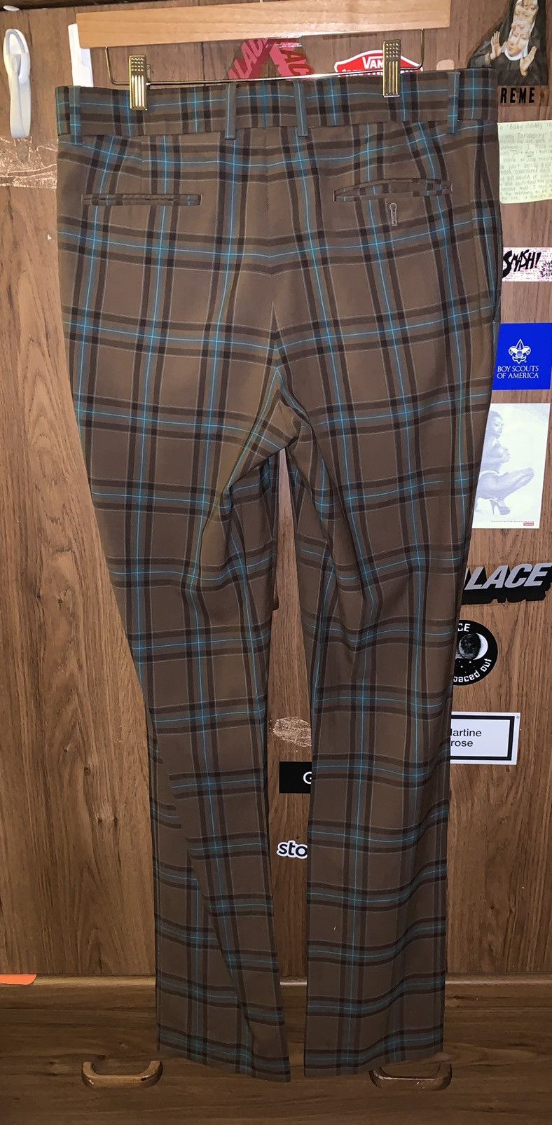 Calvin Klein raf simons wool plaid pants Size M