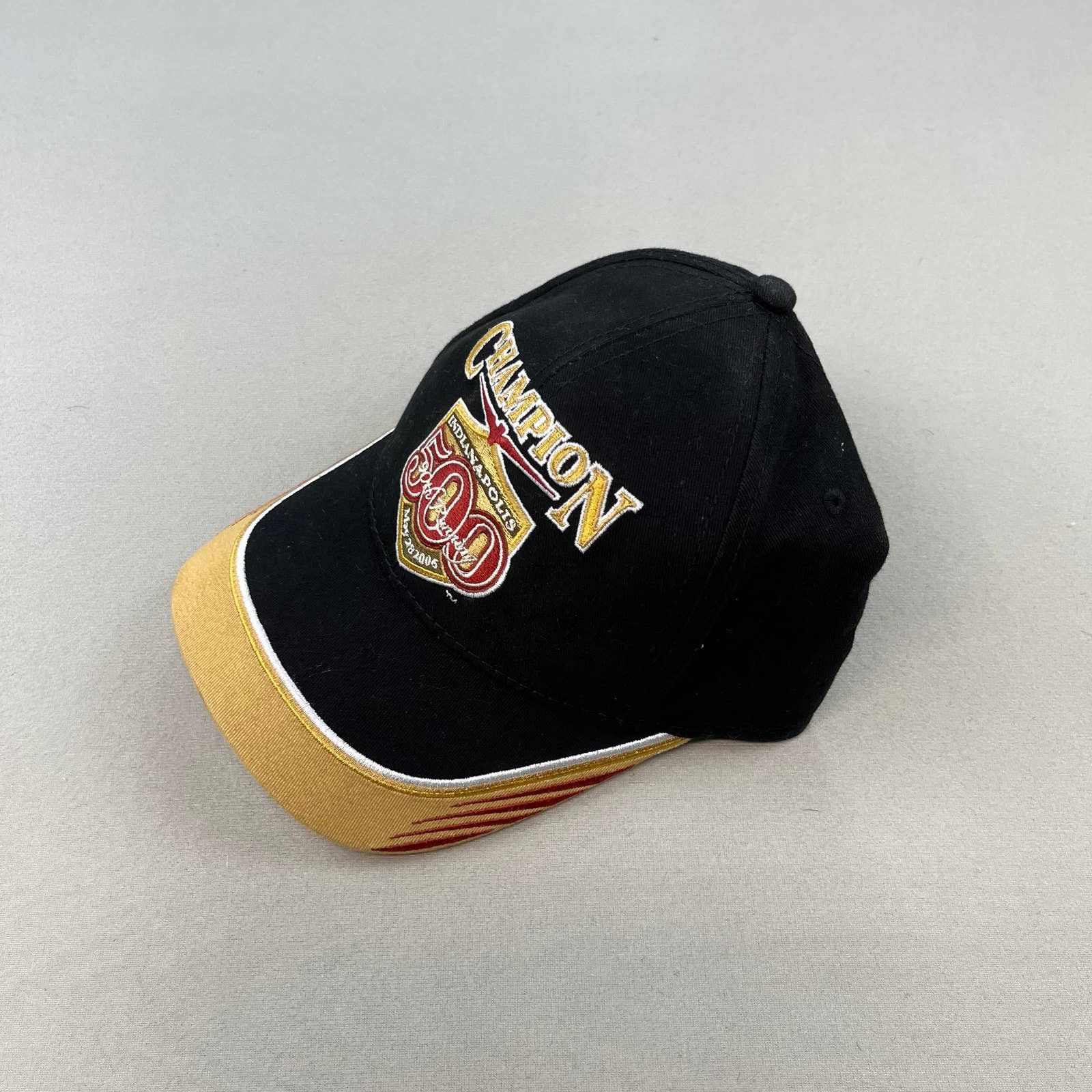 NASCAR × Vintage Vintage Indy 500 Racing Hat Velcroback Adult Black ...