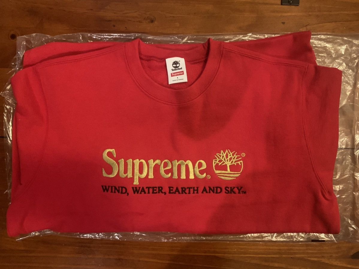 Supreme Timberland Crewneck | Grailed