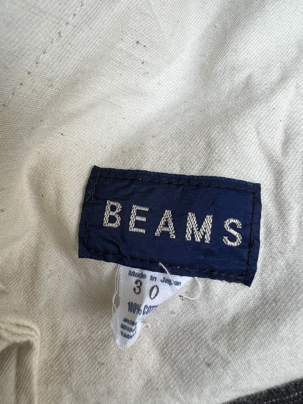Beams Plus Vintage 90s Beams Japan Striped Salt & Pepper Trouser Pant Size US 30 / EU 46 - 15 Thumbnail