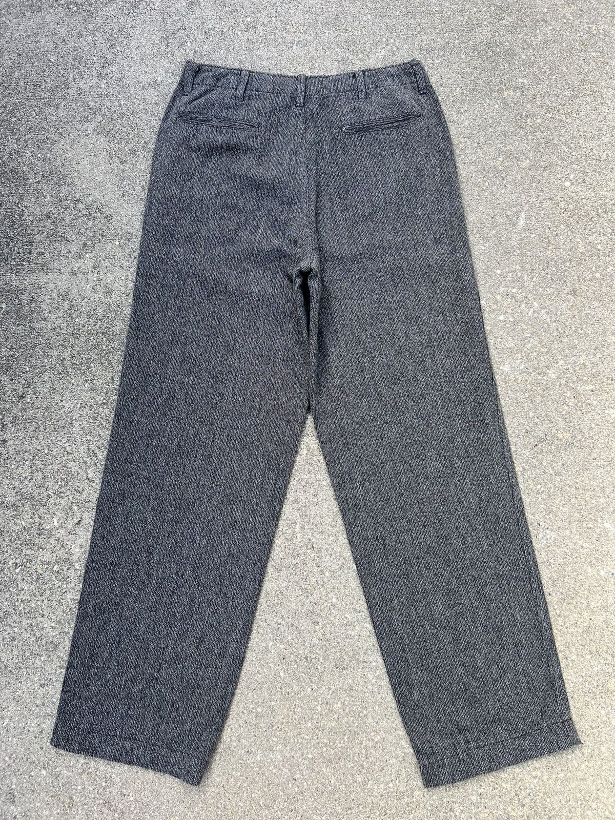 Beams Plus Vintage 90s Beams Japan Striped Salt & Pepper Trouser Pant Size US 30 / EU 46 - 2 Thumbnail