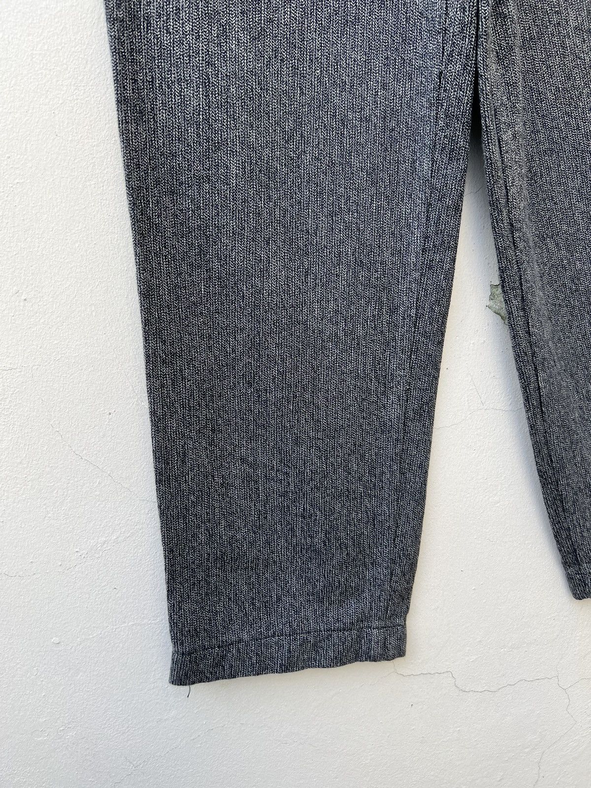 Beams Plus Vintage 90s Beams Japan Striped Salt & Pepper Trouser Pant Size US 30 / EU 46 - 6 Thumbnail