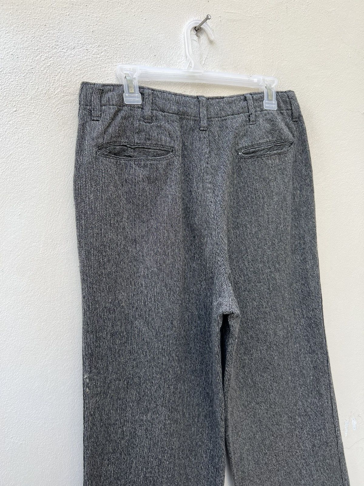 Beams Plus Vintage 90s Beams Japan Striped Salt & Pepper Trouser Pant Size US 30 / EU 46 - 11 Thumbnail